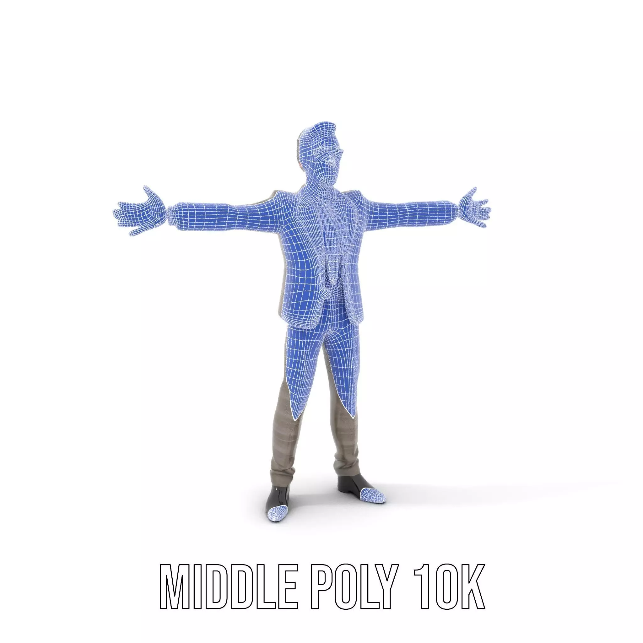 Stylish Businessman Suit model pack Low-poly 3D model_28