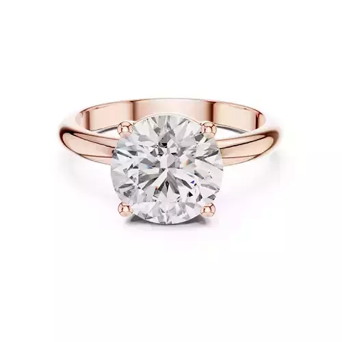 Solitaire Round Diamond Engagement Wedding Ring 3DM STL Video