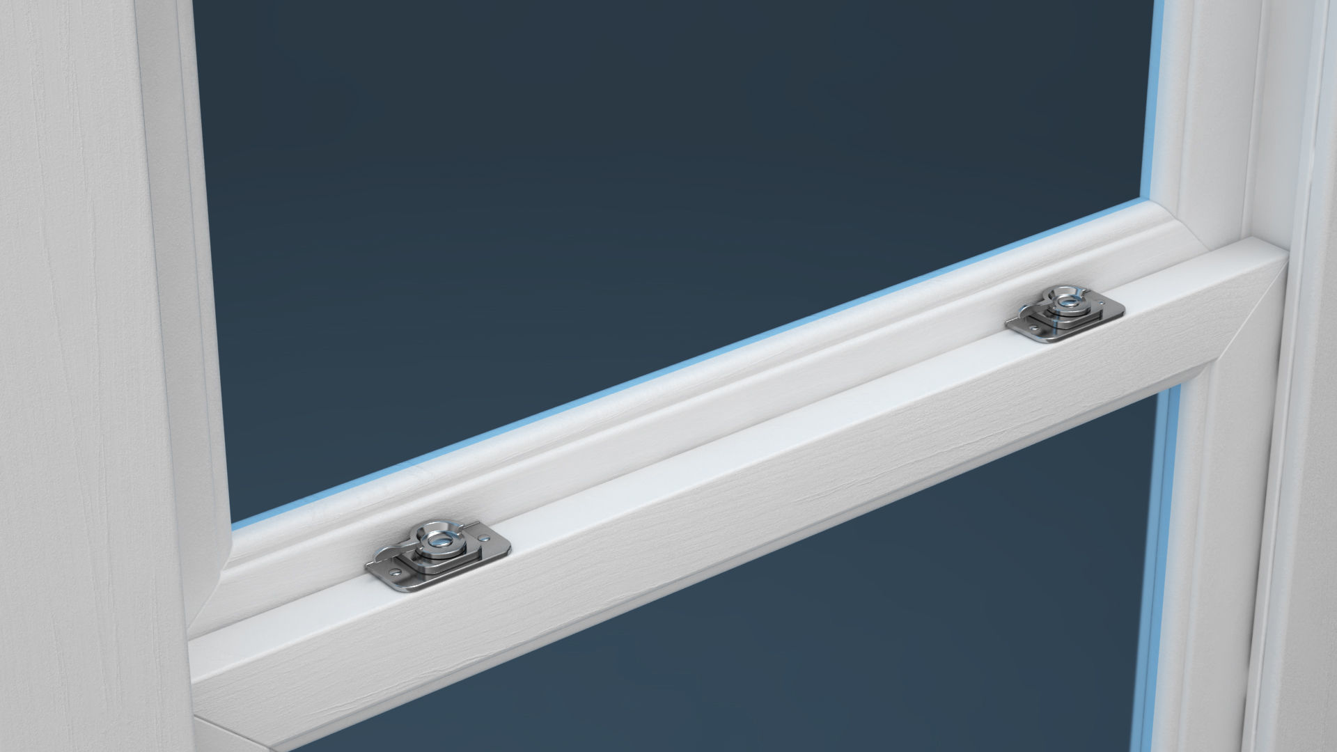 Transom over two operating window 3D model_4