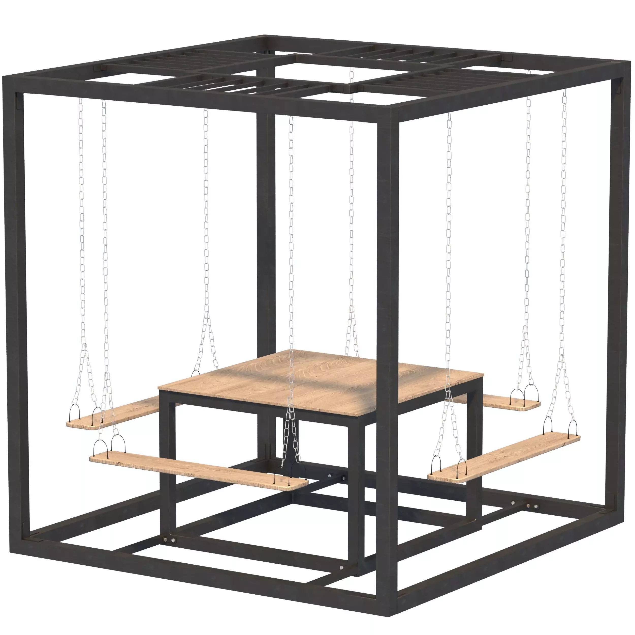 Swing Table Set 03 3D model