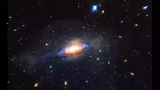 Bubble Galaxy 3D model
