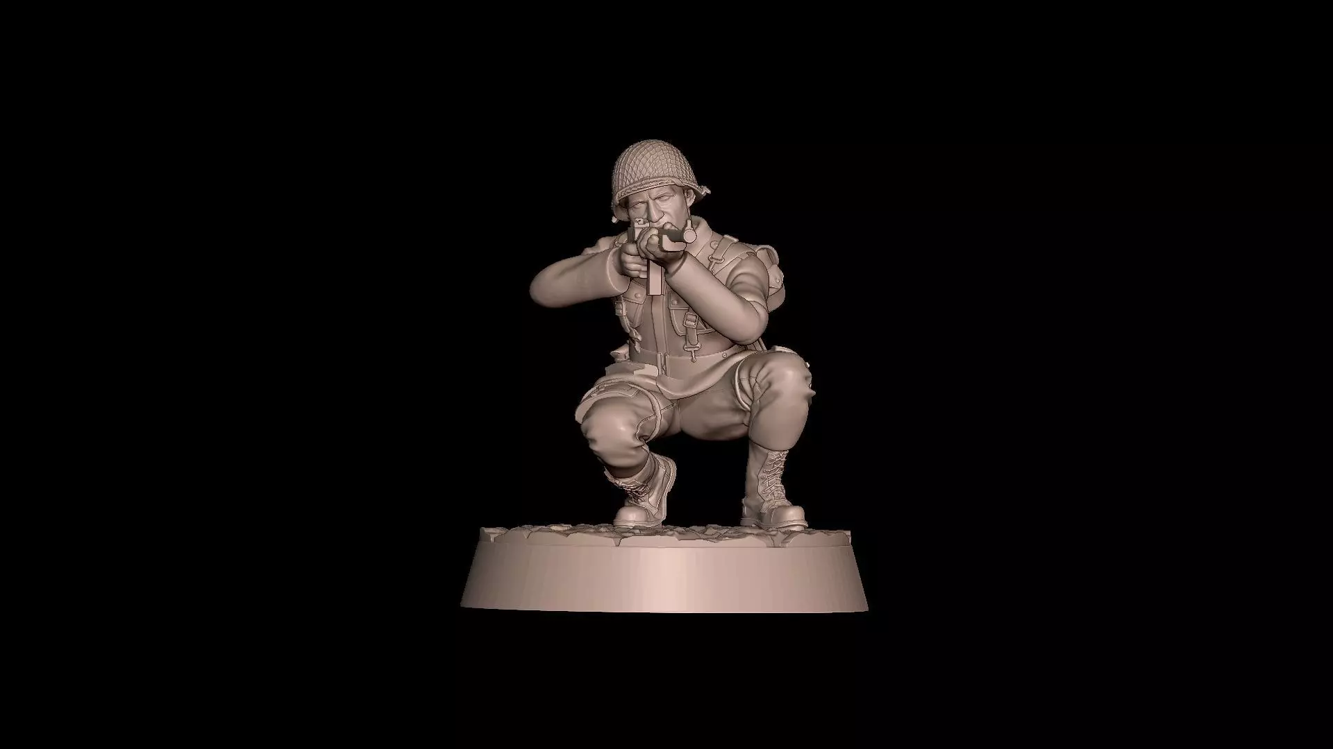 USA Soldier WW2 Bolt Action 3D print model_23