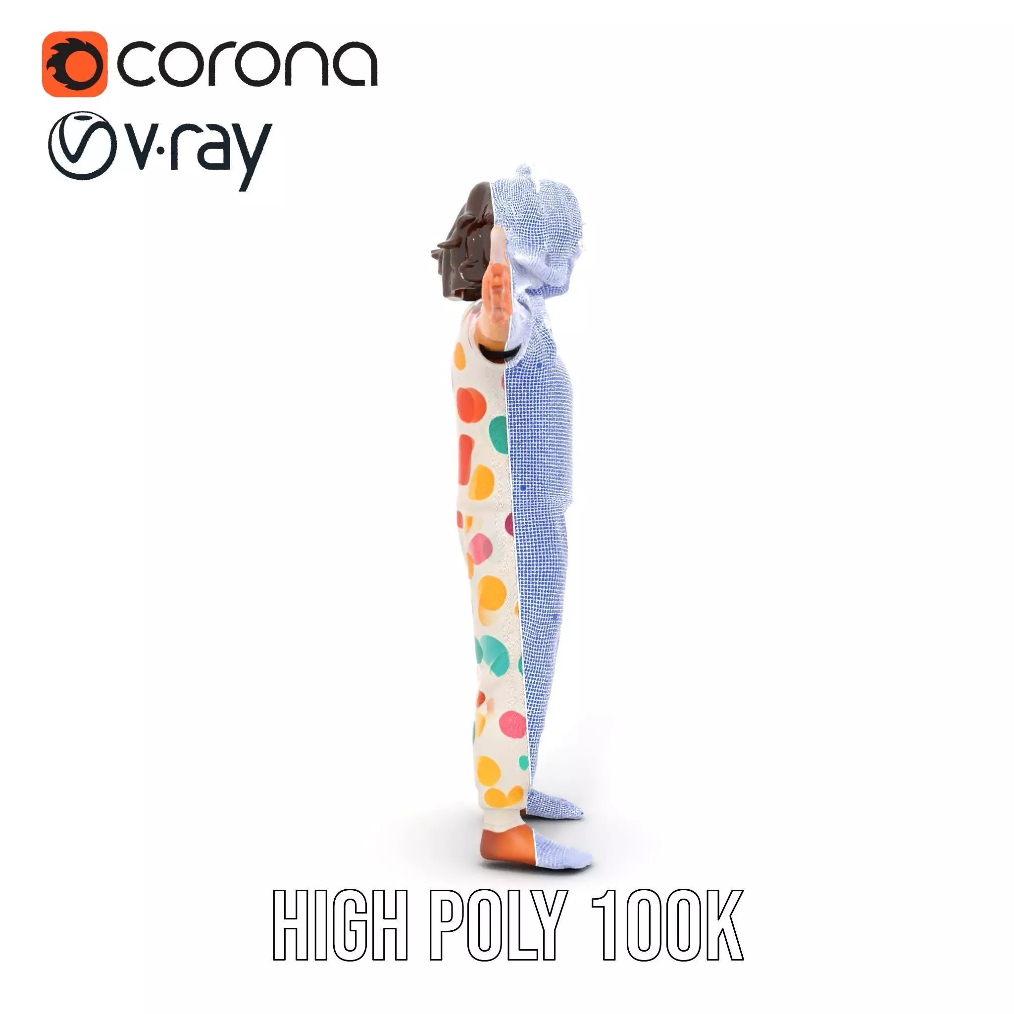 Colorful Pajamas model pack Low-poly 3D model_35