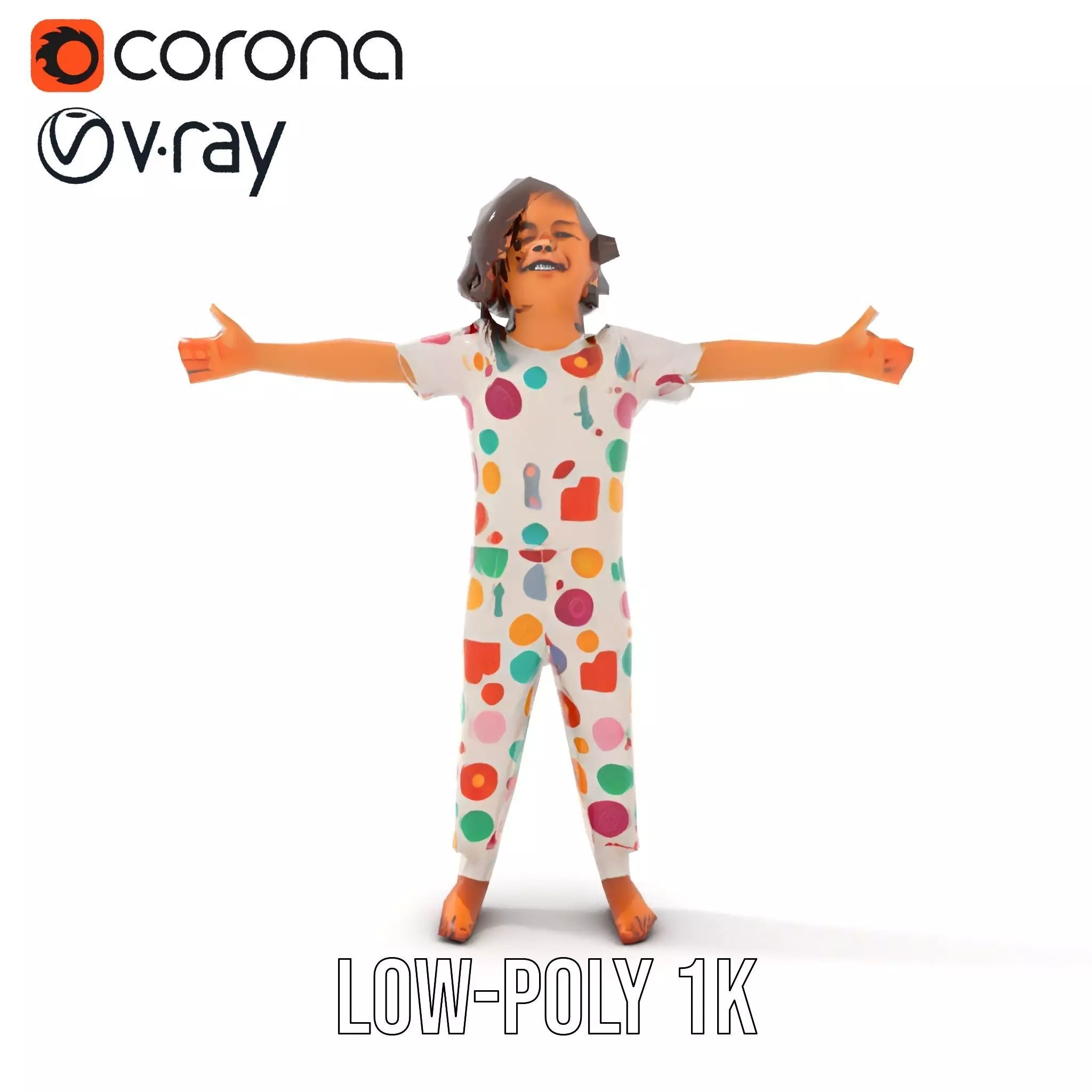 Colorful Pajamas model pack Low-poly 3D model_17