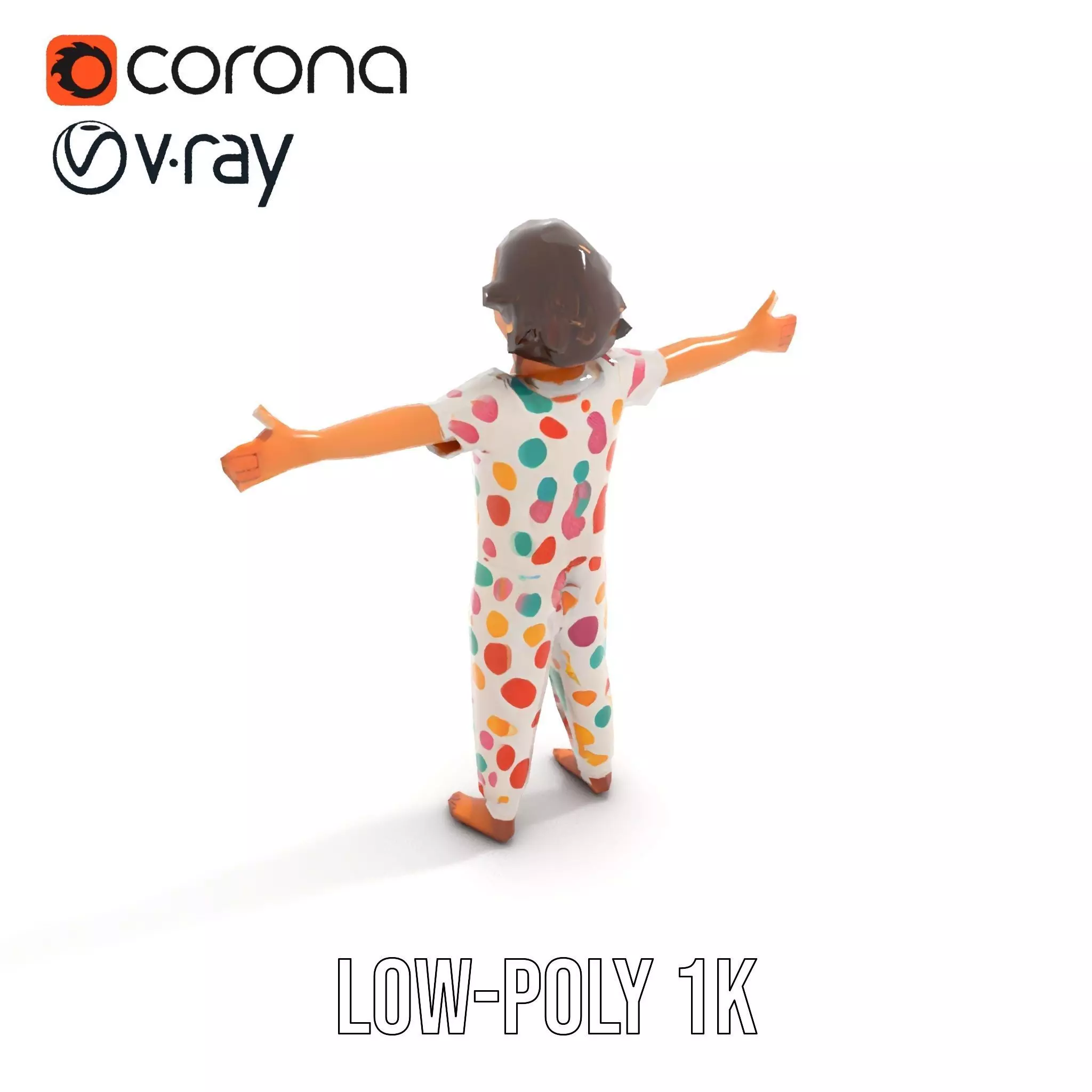 Colorful Pajamas model pack Low-poly 3D model_10