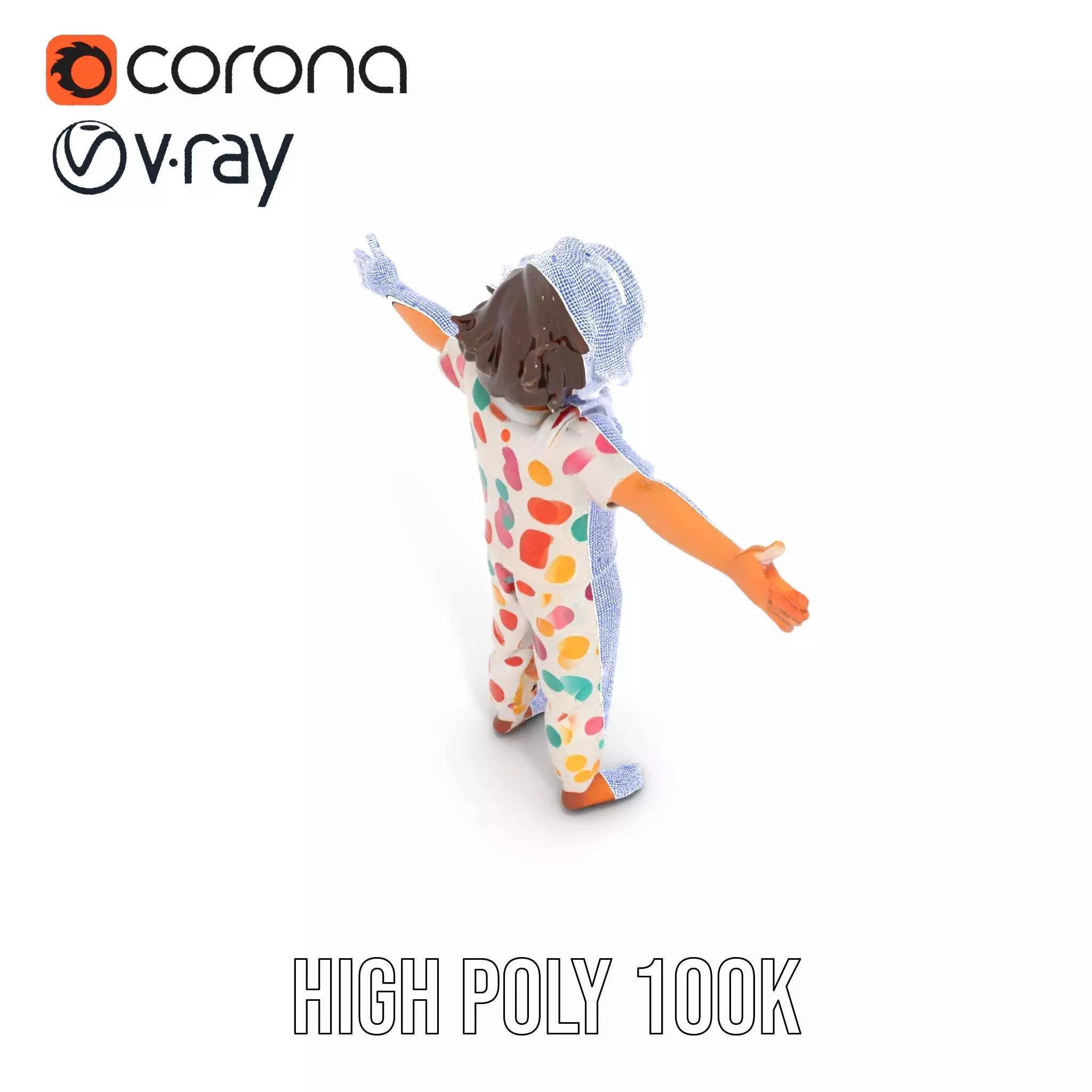 Colorful Pajamas model pack Low-poly 3D model_26