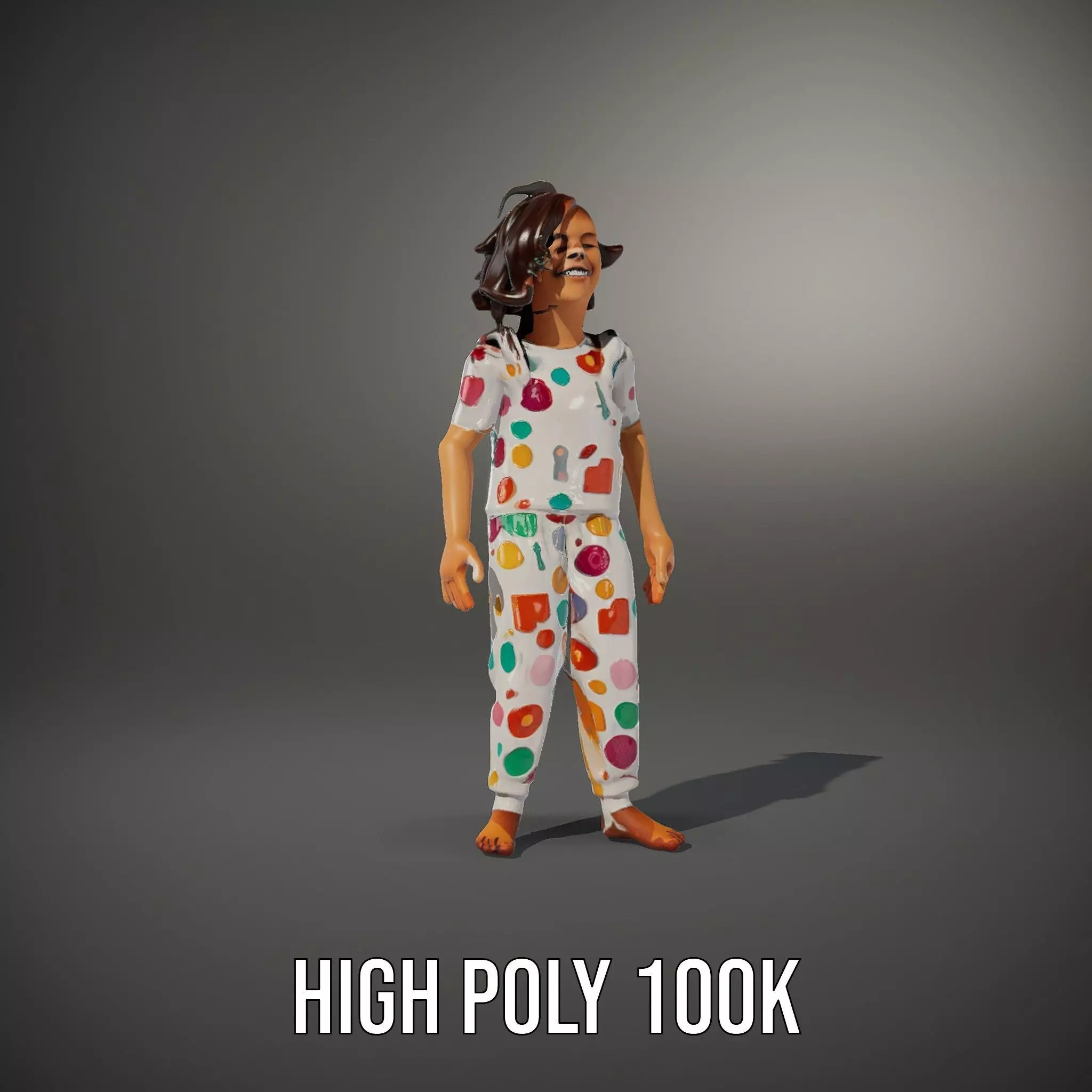 Colorful Pajamas model pack Low-poly 3D model_11