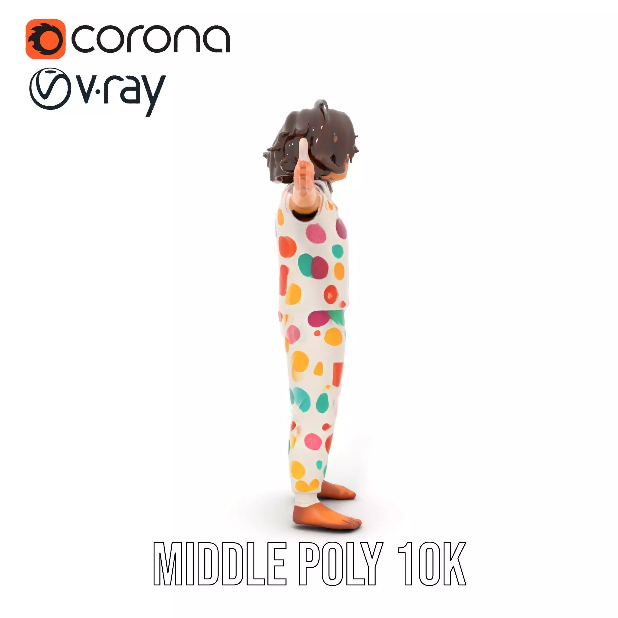 Colorful Pajamas model pack Low-poly 3D model_7
