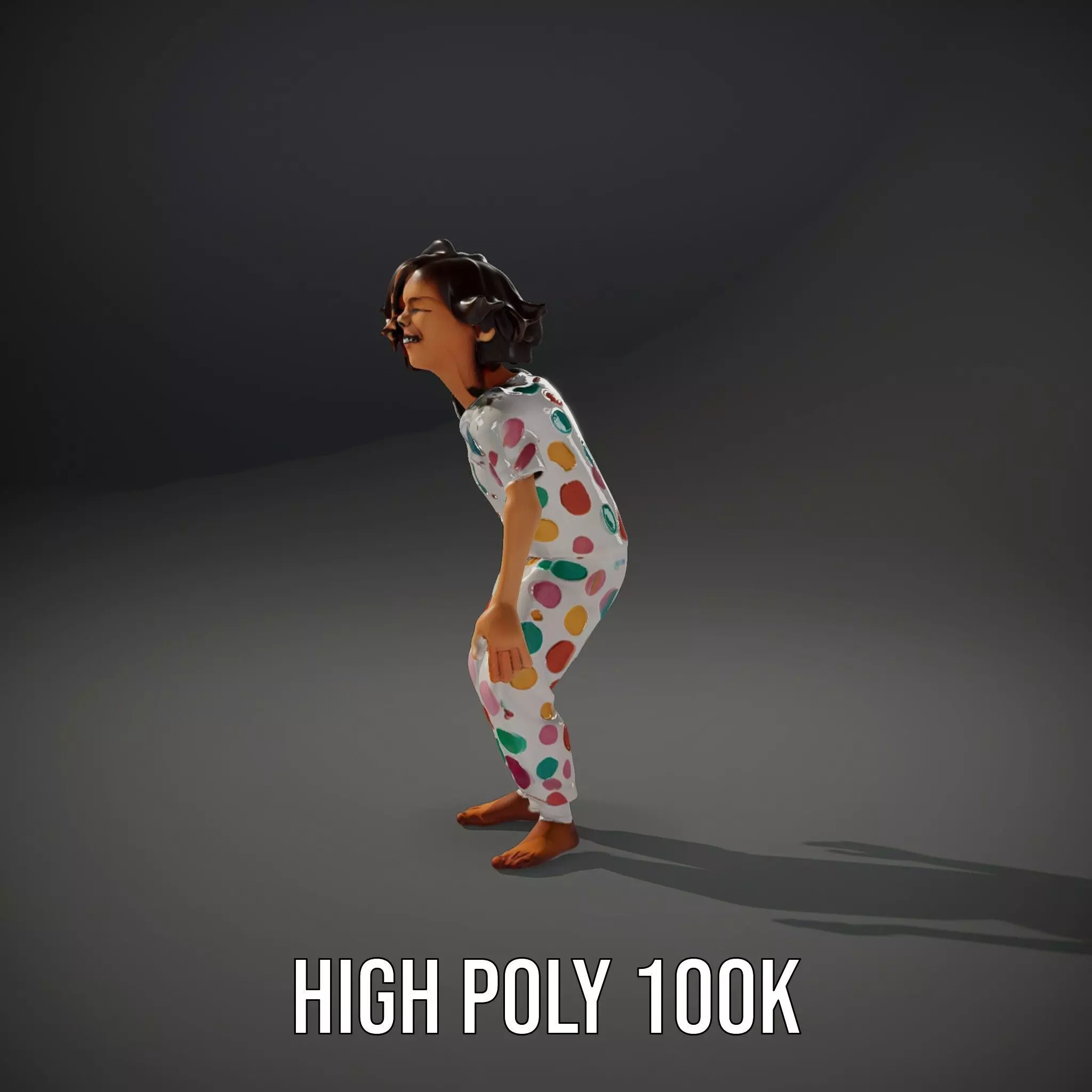 Colorful Pajamas model pack Low-poly 3D model_9