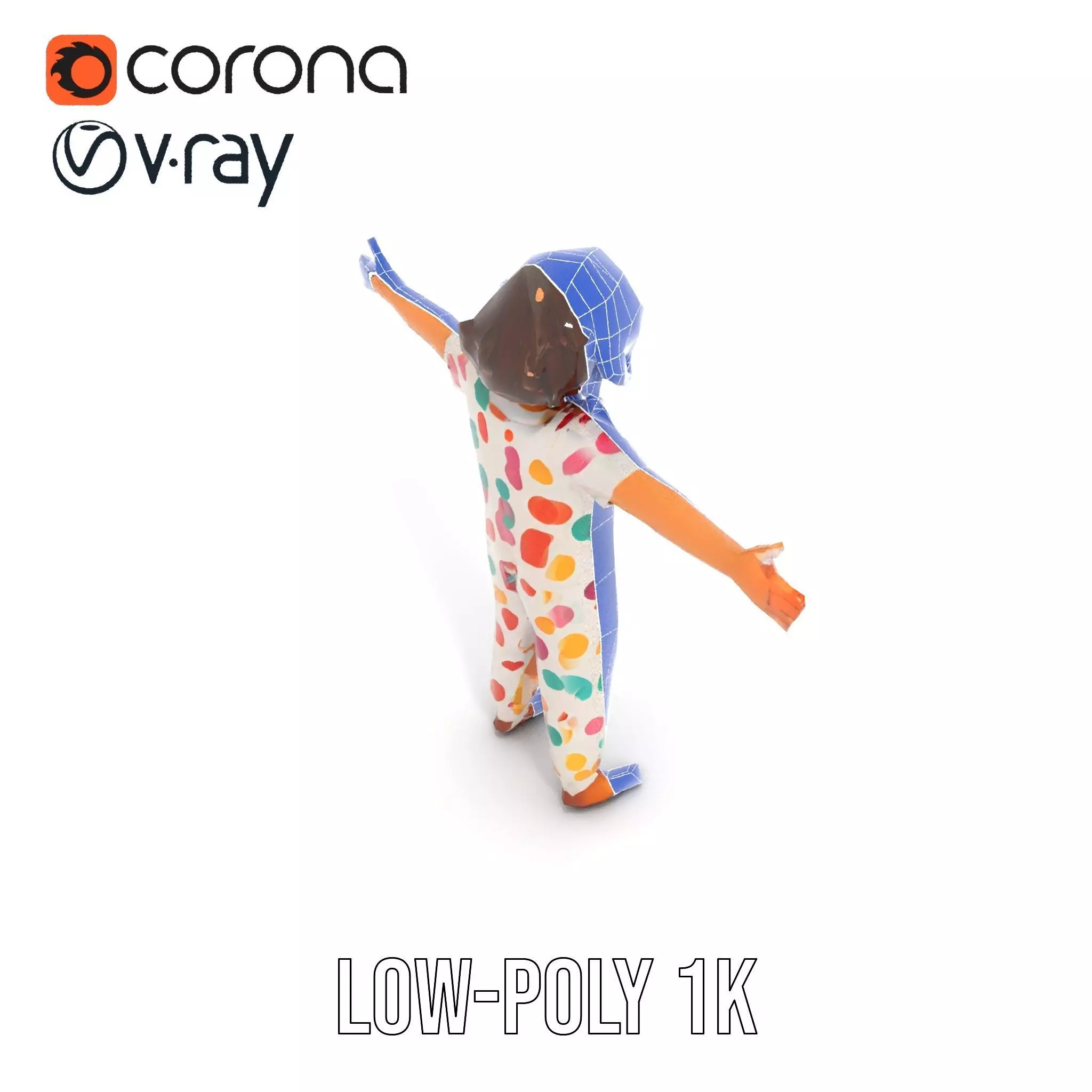 Colorful Pajamas model pack Low-poly 3D model_13