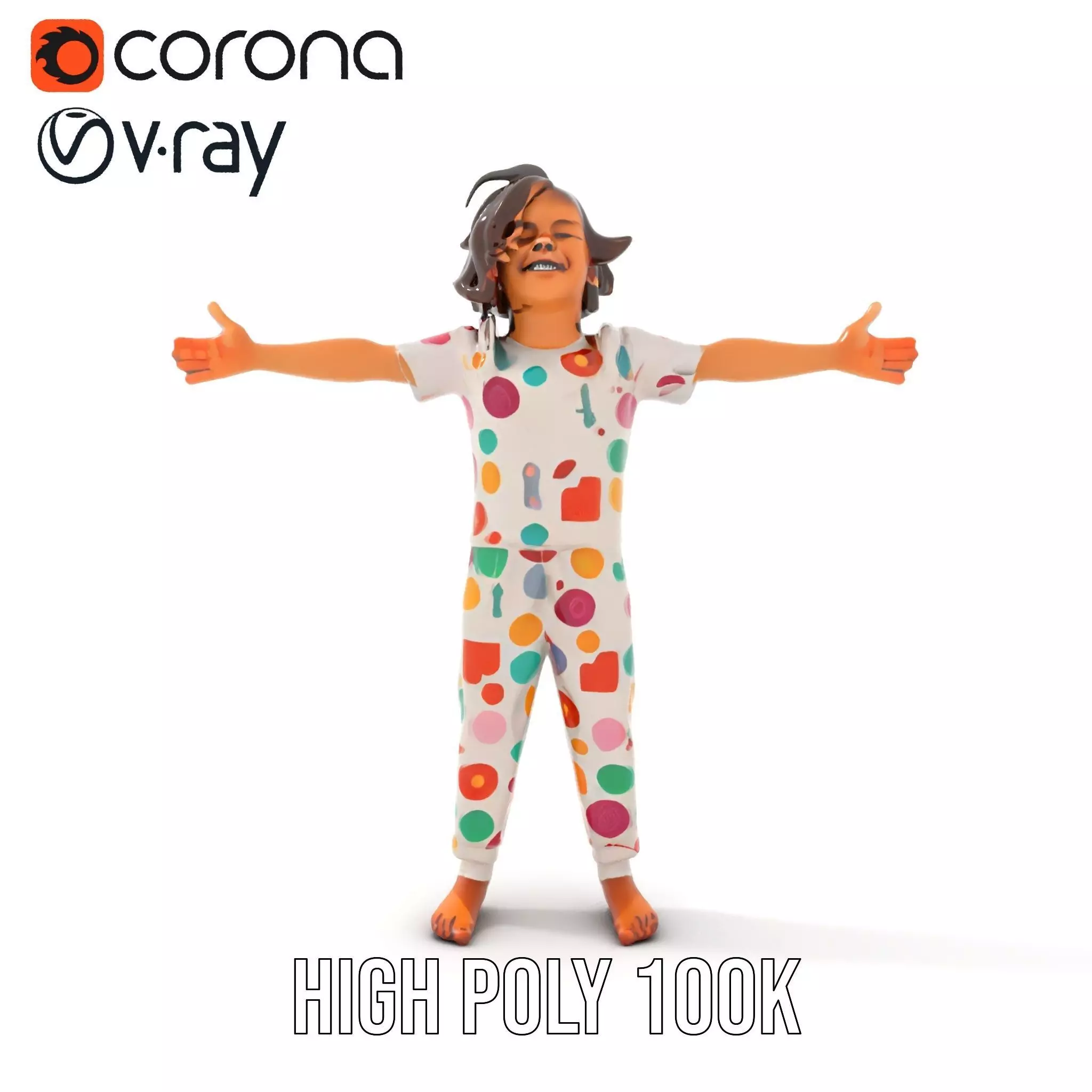 Colorful Pajamas model pack Low-poly 3D model_33