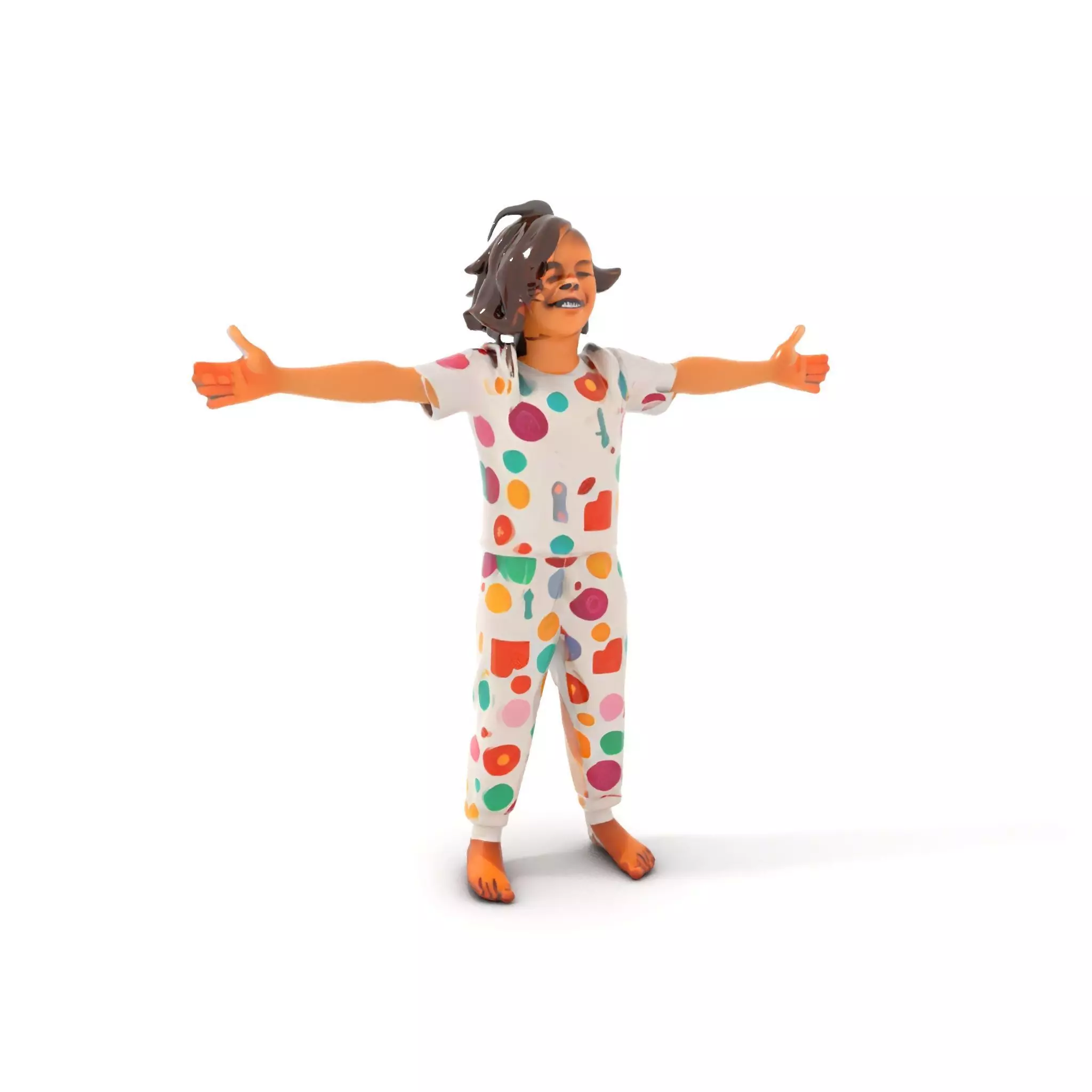 Colorful Pajamas model pack Low-poly 3D model_0