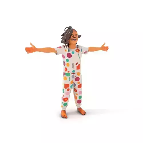 Colorful Pajamas model pack Low-poly 3D model