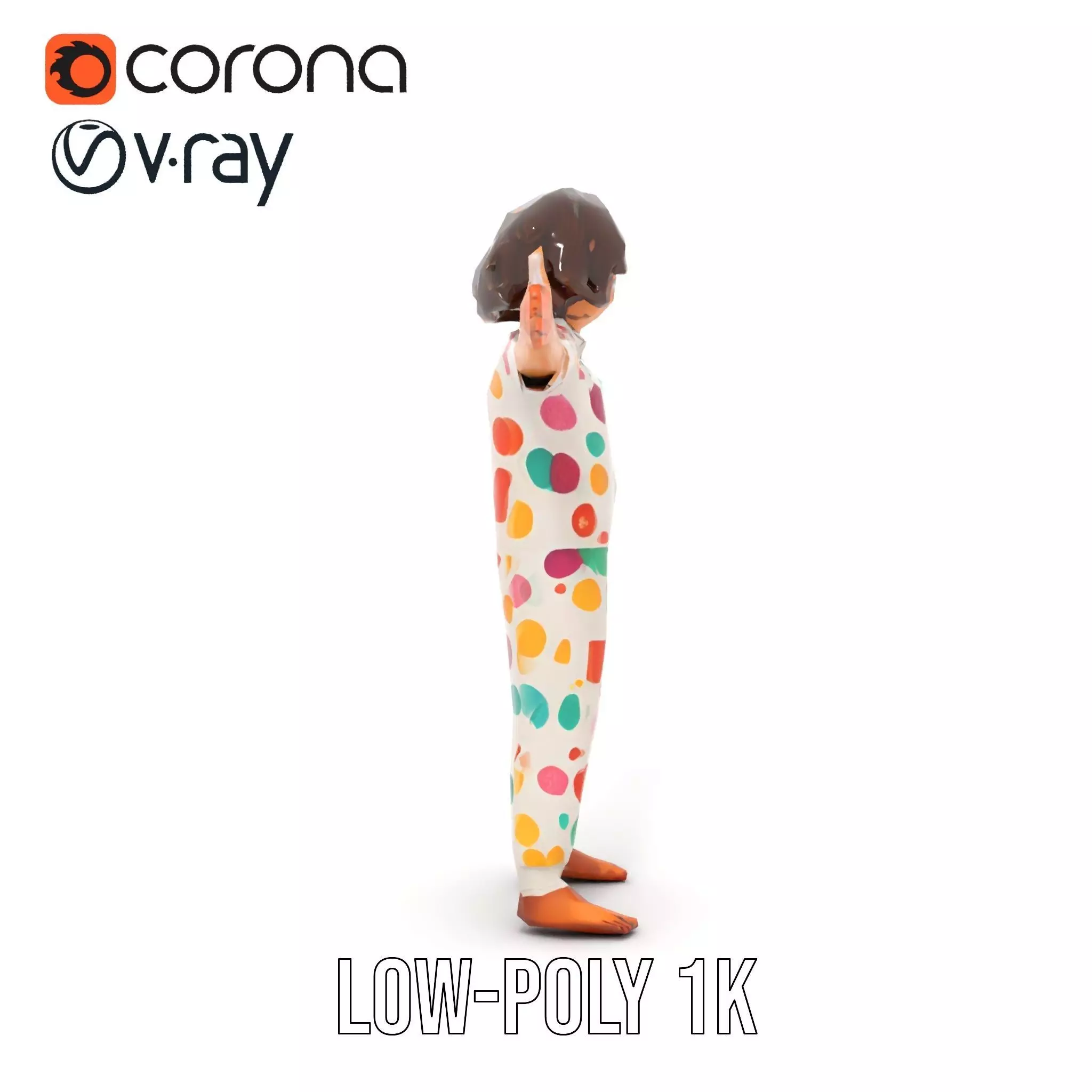 Colorful Pajamas model pack Low-poly 3D model_19