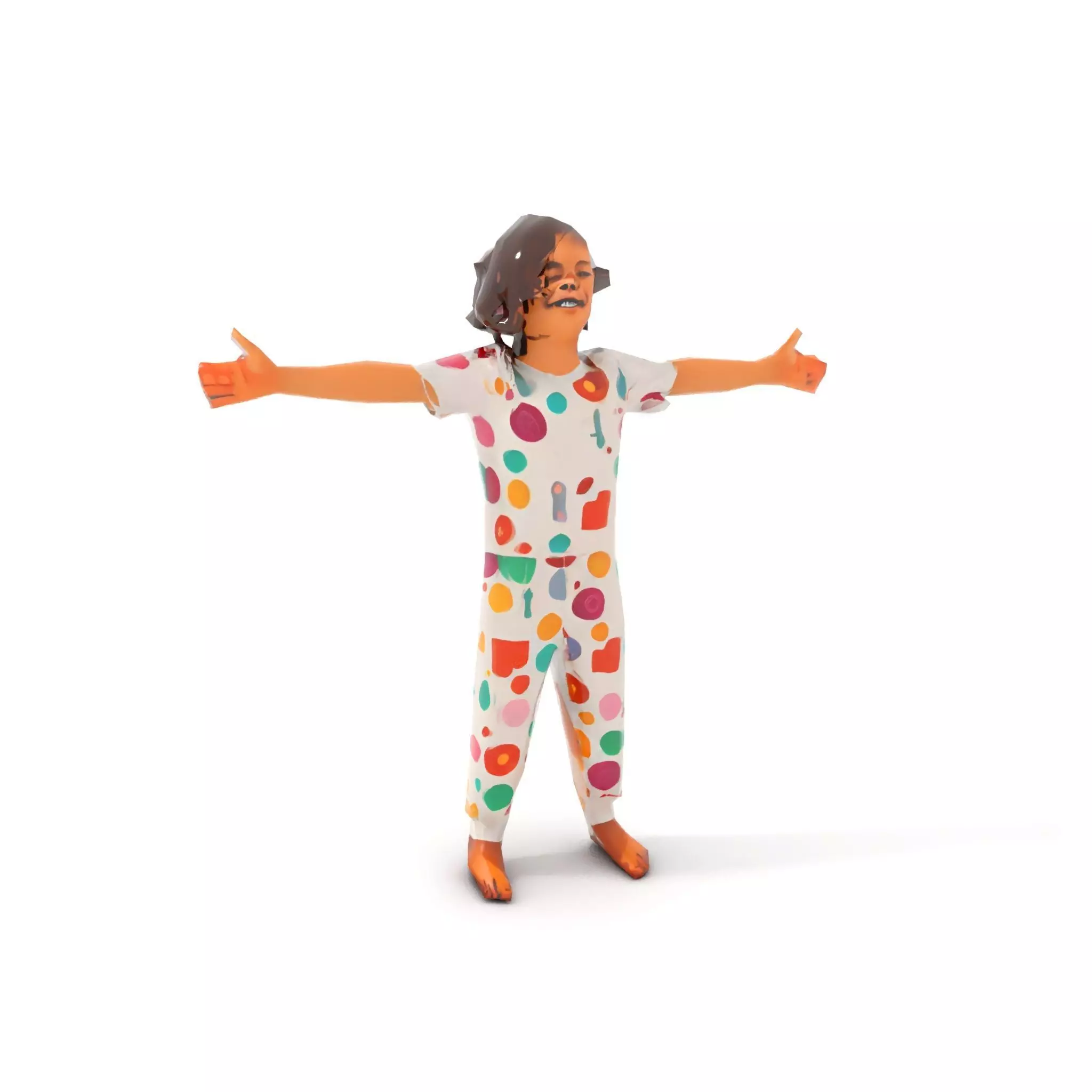 Colorful Pajamas model pack Low-poly 3D model_8