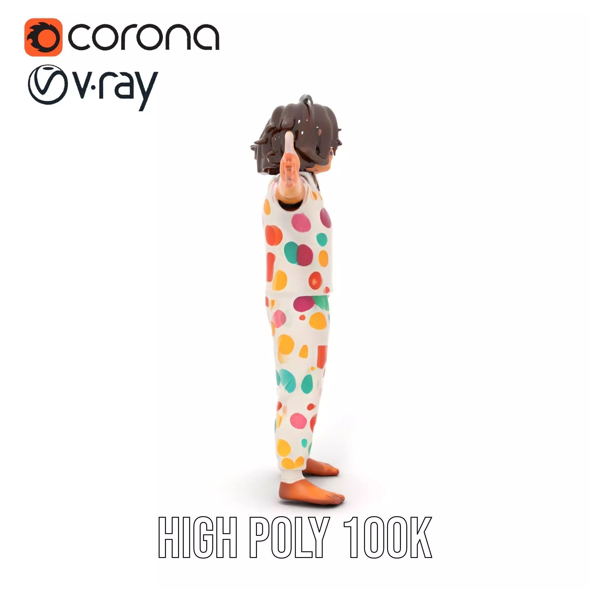 Colorful Pajamas model pack Low-poly 3D model_29