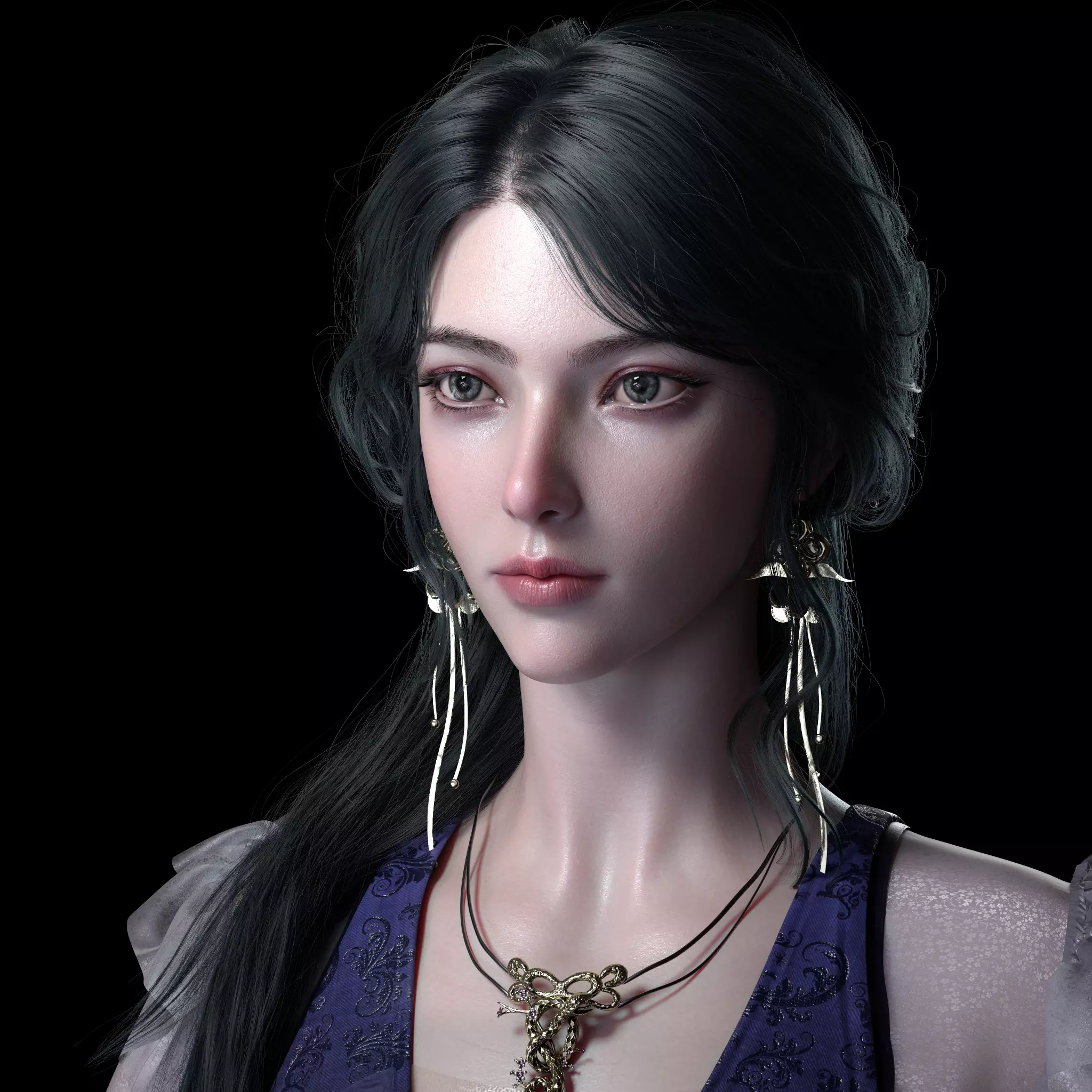 Chinese Girl AsianGirlK 3D model 3D model 3D model 3D model_4