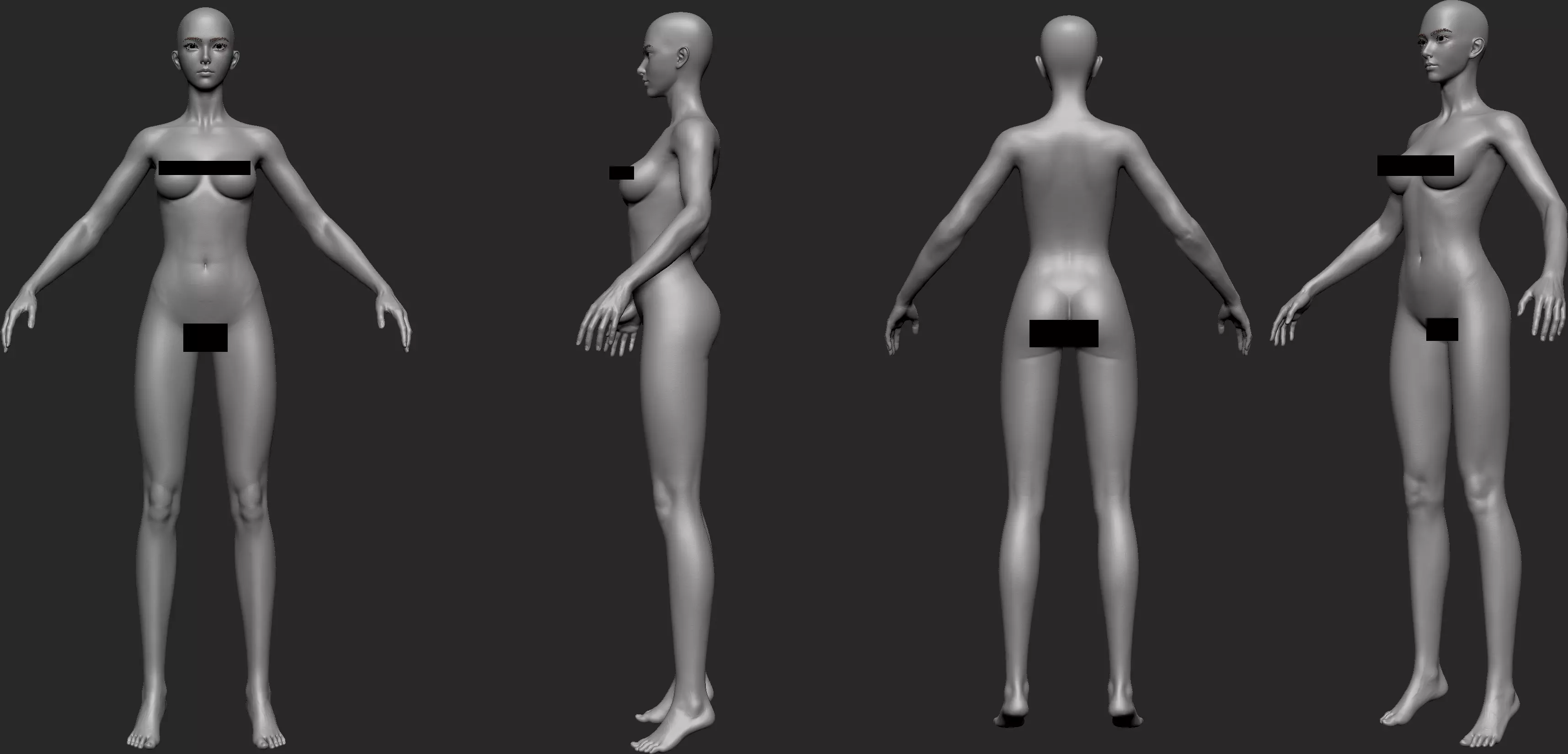 Chinese Girl AsianGirlK 3D model 3D model 3D model 3D model_18