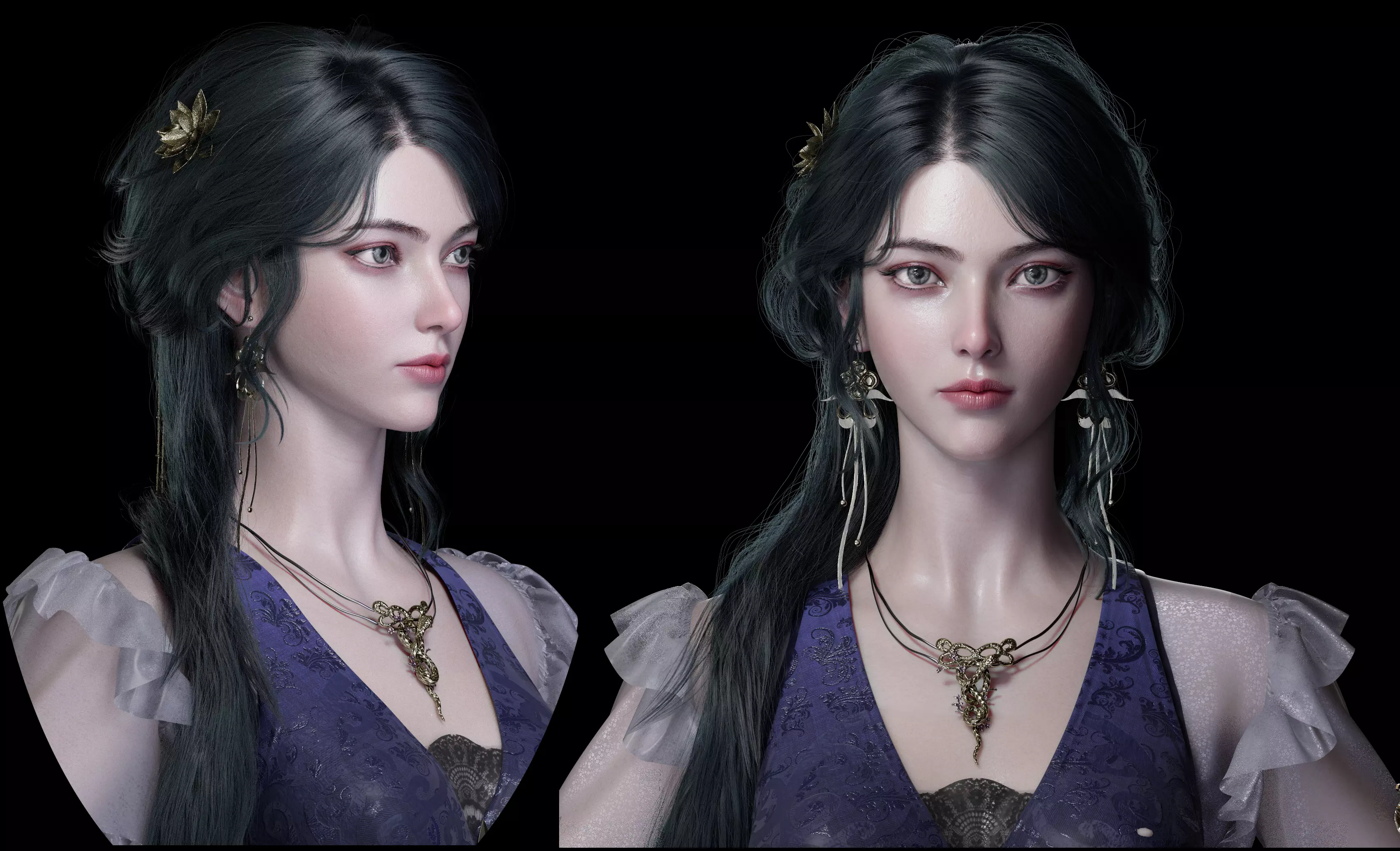 Chinese Girl AsianGirlK 3D model 3D model 3D model 3D model_1