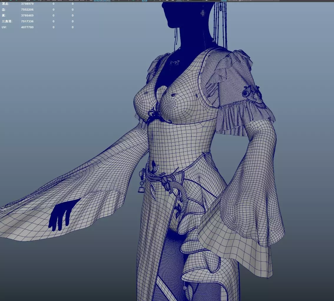 Chinese Girl AsianGirlK 3D model 3D model 3D model 3D model_14