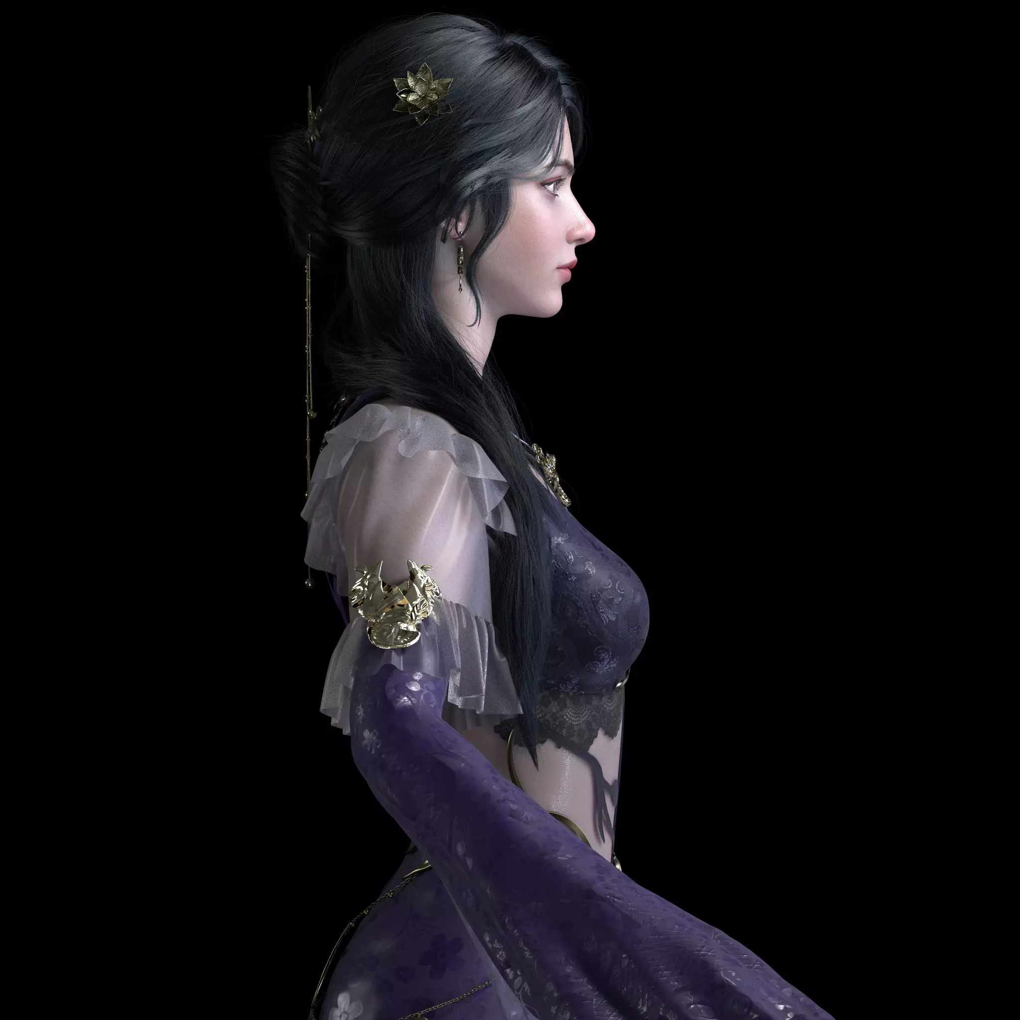 Chinese Girl AsianGirlK 3D model 3D model 3D model 3D model_10