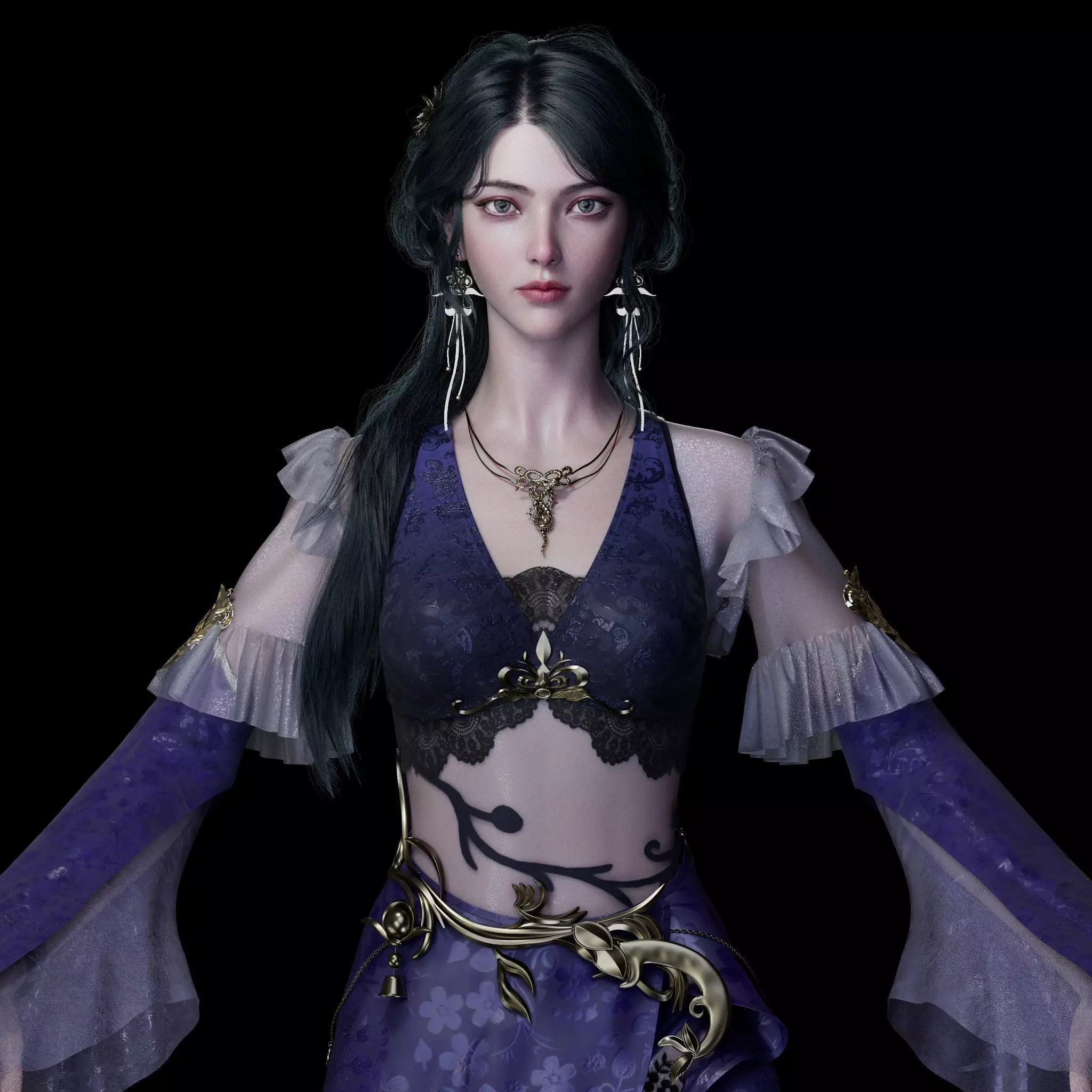 Chinese Girl AsianGirlK 3D model 3D model 3D model 3D model_2