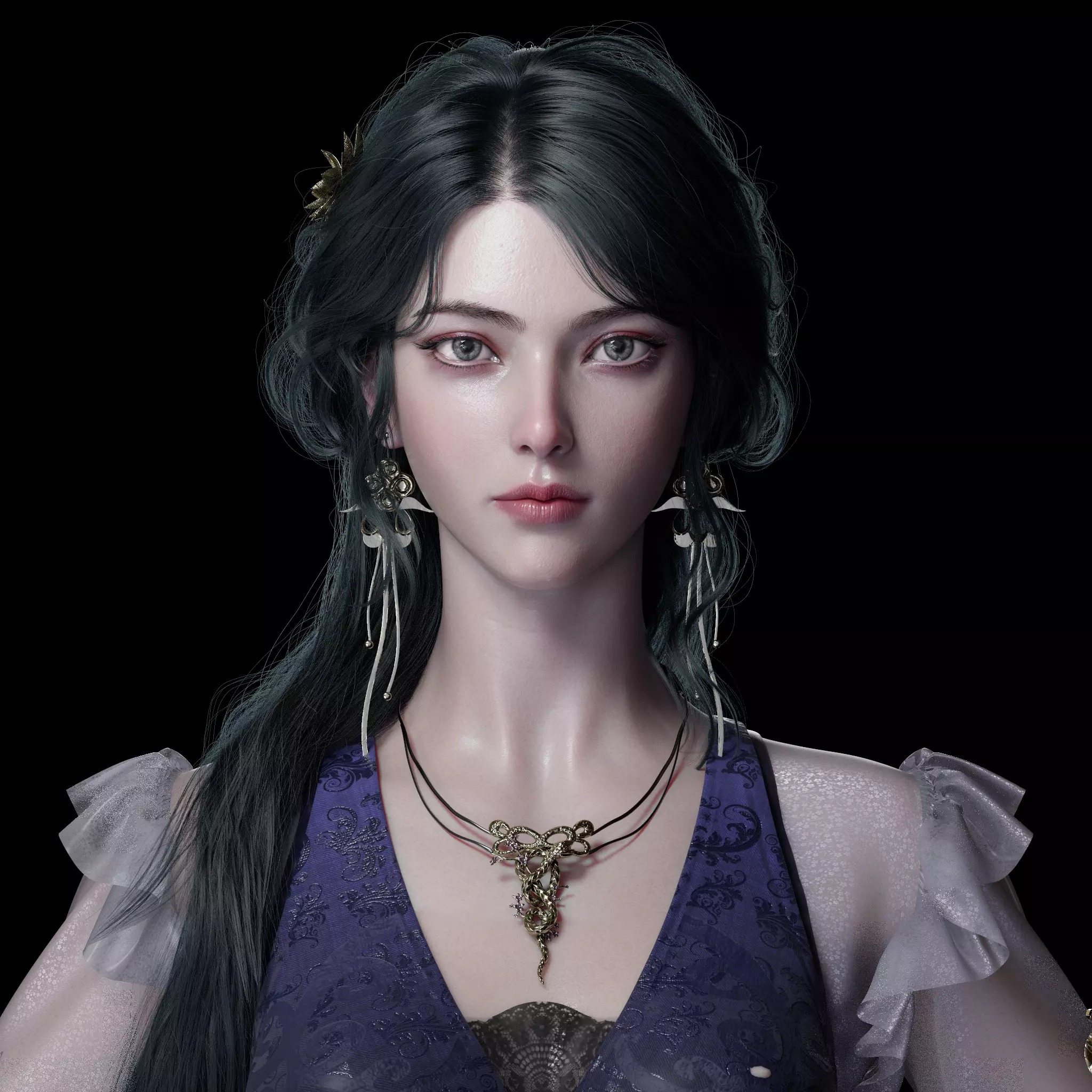 Chinese Girl AsianGirlK 3D model 3D model 3D model 3D model_3