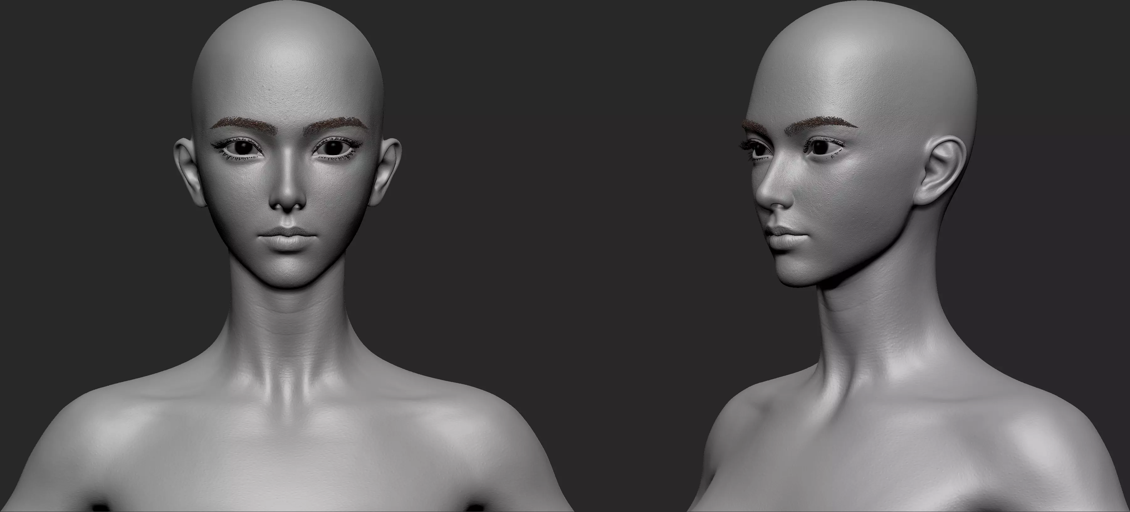 Chinese Girl AsianGirlK 3D model 3D model 3D model 3D model_19