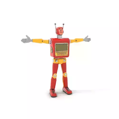Retro Robot Explorer model pack Low-poly 3D model