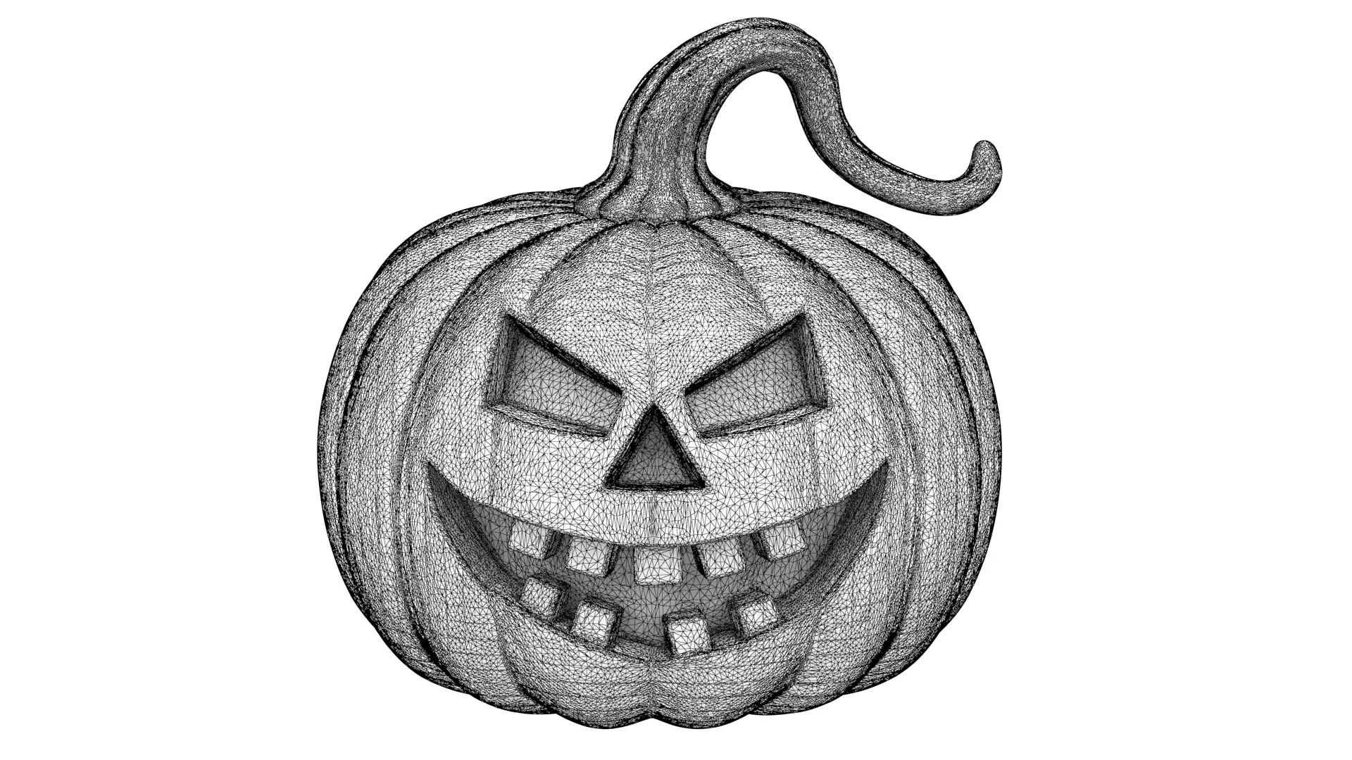 Halloween pumpkin 07 3D model_7