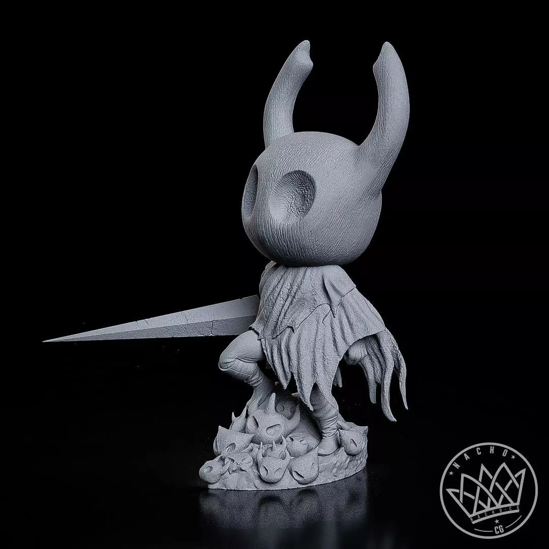 Fan Art - The Knight and Hornet from Hollow Knight and Silksong 3D print model_13