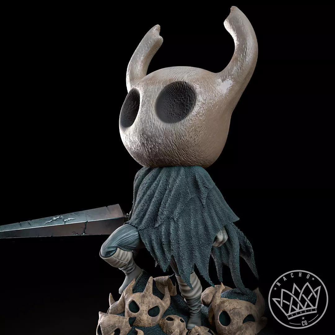 Fan Art - The Knight and Hornet from Hollow Knight and Silksong 3D print model_6