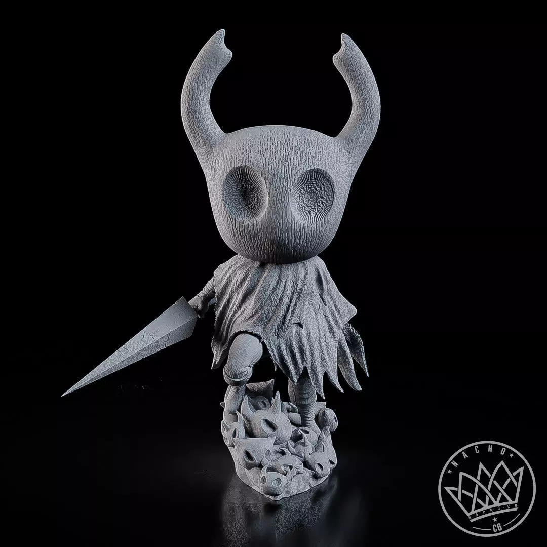 Fan Art - The Knight and Hornet from Hollow Knight and Silksong 3D print model_17