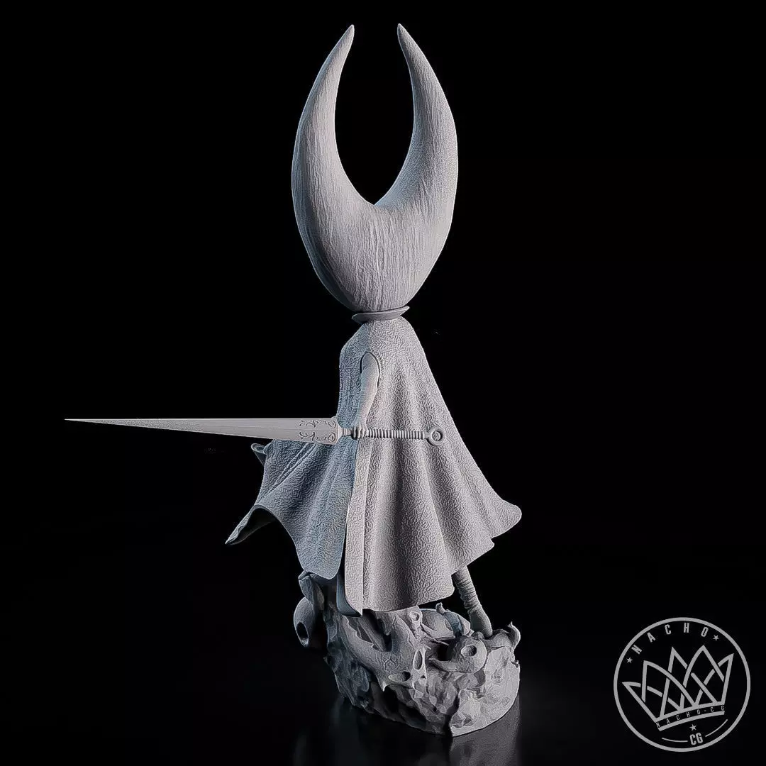 Fan Art - The Knight and Hornet from Hollow Knight and Silksong 3D print model_19