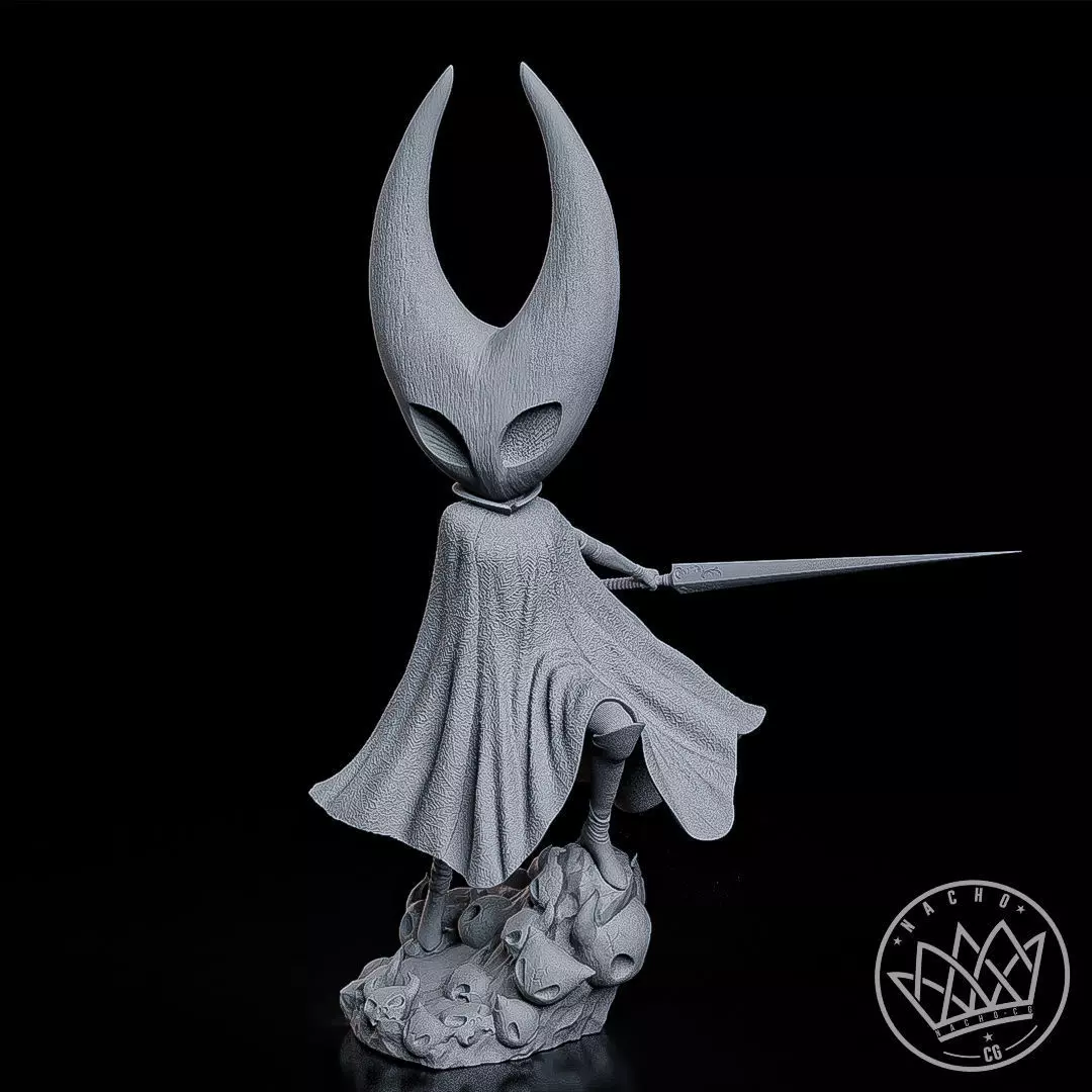 Fan Art - The Knight and Hornet from Hollow Knight and Silksong 3D print model_14