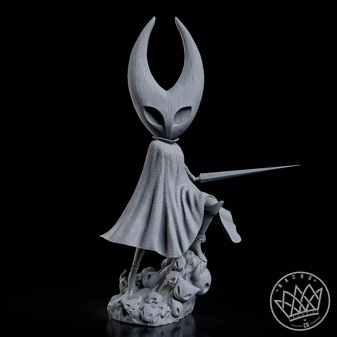 Fan Art - The Knight and Hornet from Hollow Knight and Silksong 3D print model_10
