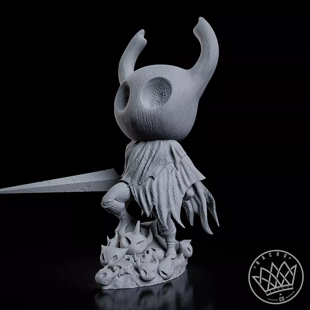 Fan Art - The Knight and Hornet from Hollow Knight and Silksong 3D print model_11