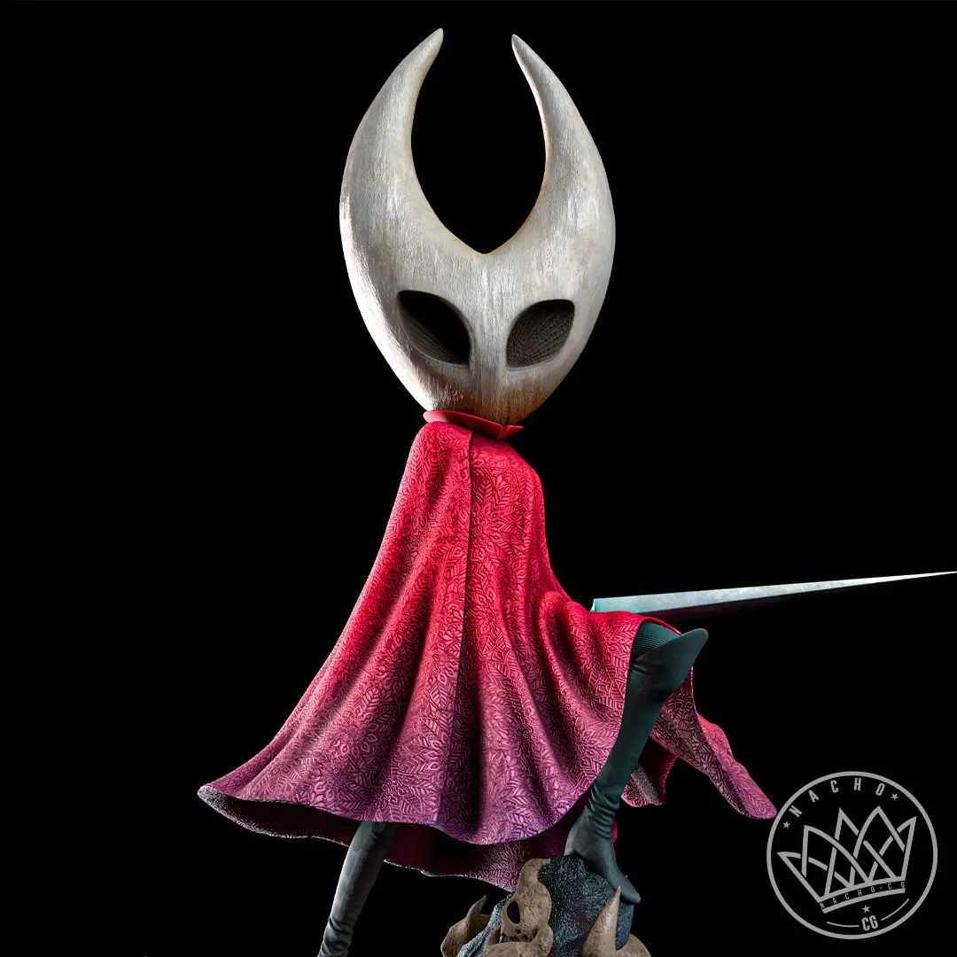 Fan Art - The Knight and Hornet from Hollow Knight and Silksong 3D print model_9