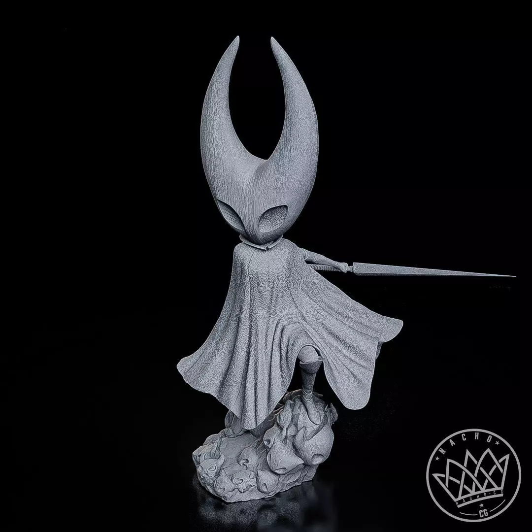 Fan Art - The Knight and Hornet from Hollow Knight and Silksong 3D print model_22