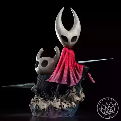 Fan Art - The Knight and Hornet from Hollow Knight and Silksong 3D print model