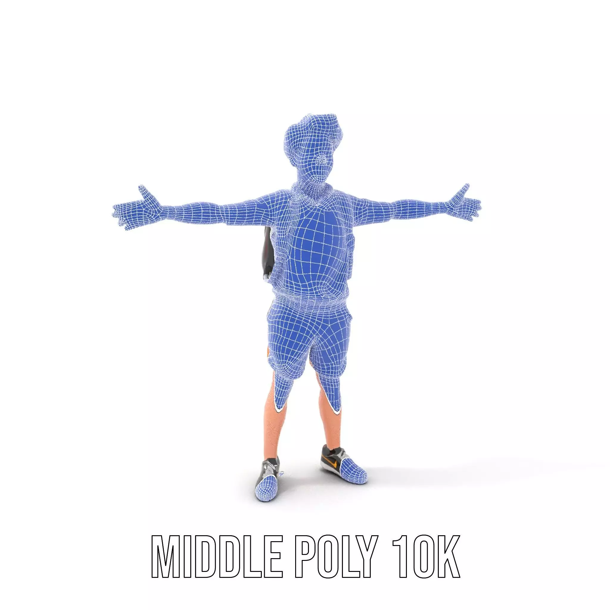 Youthful Backpacker model pack Low-poly 3D model_14