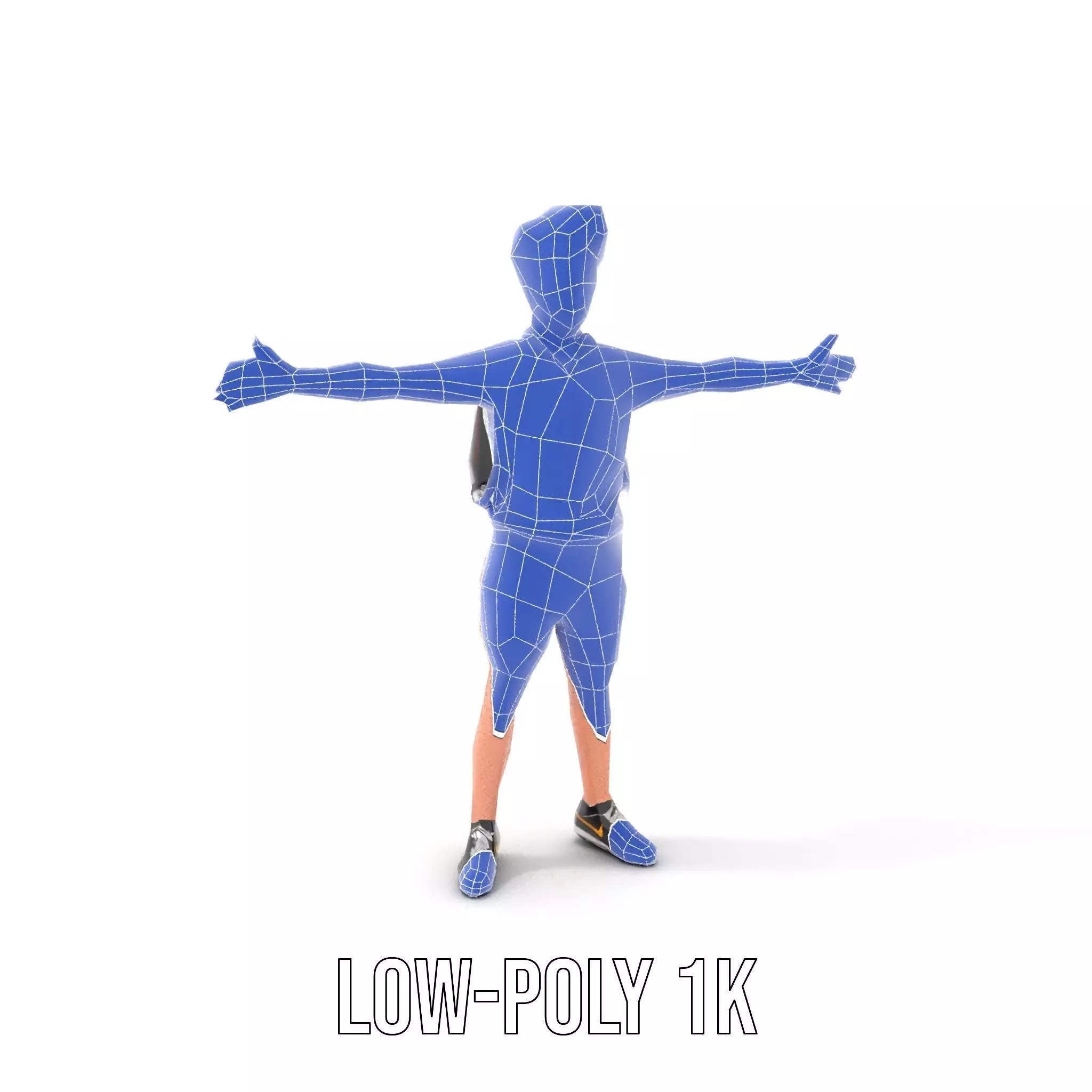 Youthful Backpacker model pack Low-poly 3D model_31