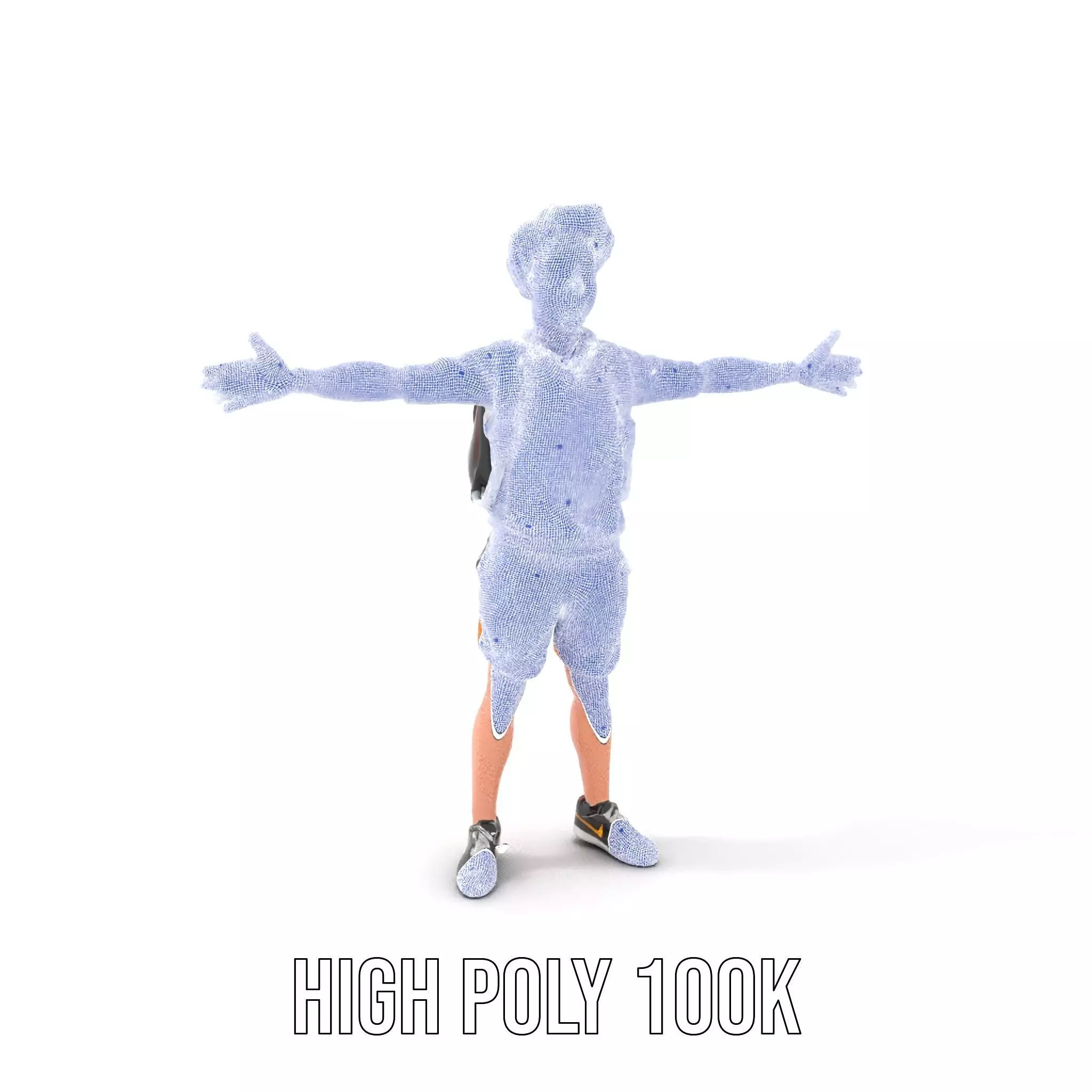 Youthful Backpacker model pack Low-poly 3D model_5