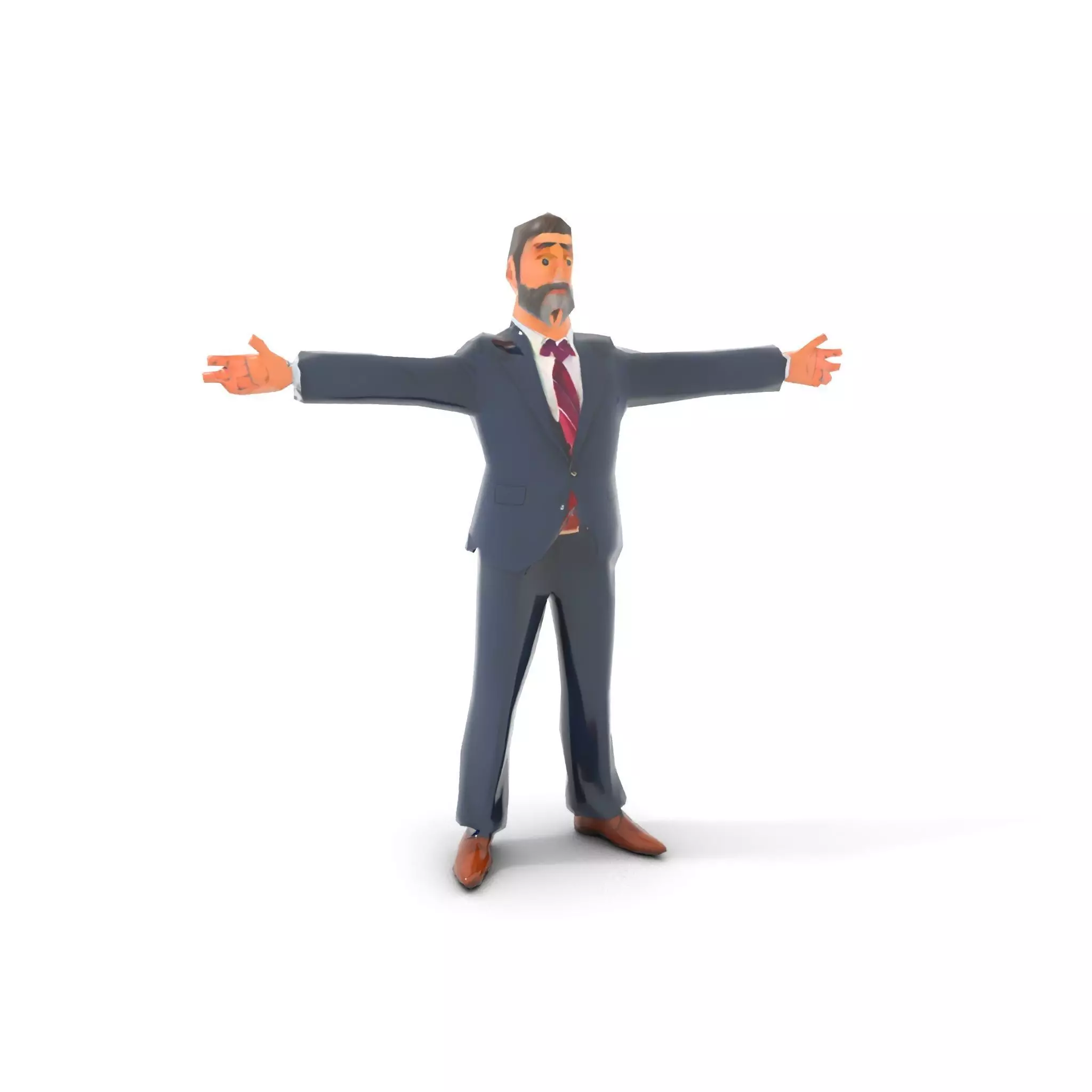 Dapper Executive Suit model pack Low-poly 3D model_8
