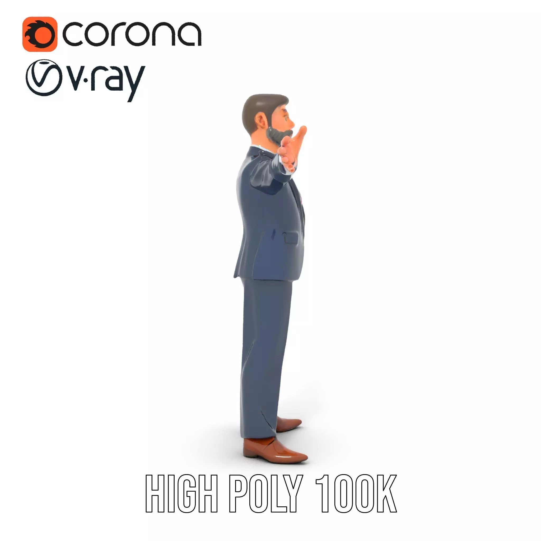 Dapper Executive Suit model pack Low-poly 3D model_32