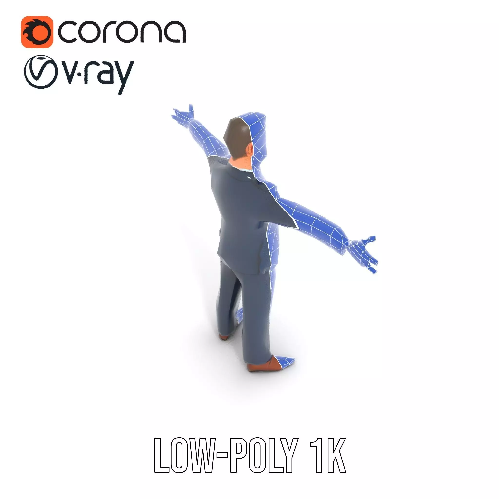 Dapper Executive Suit model pack Low-poly 3D model_15