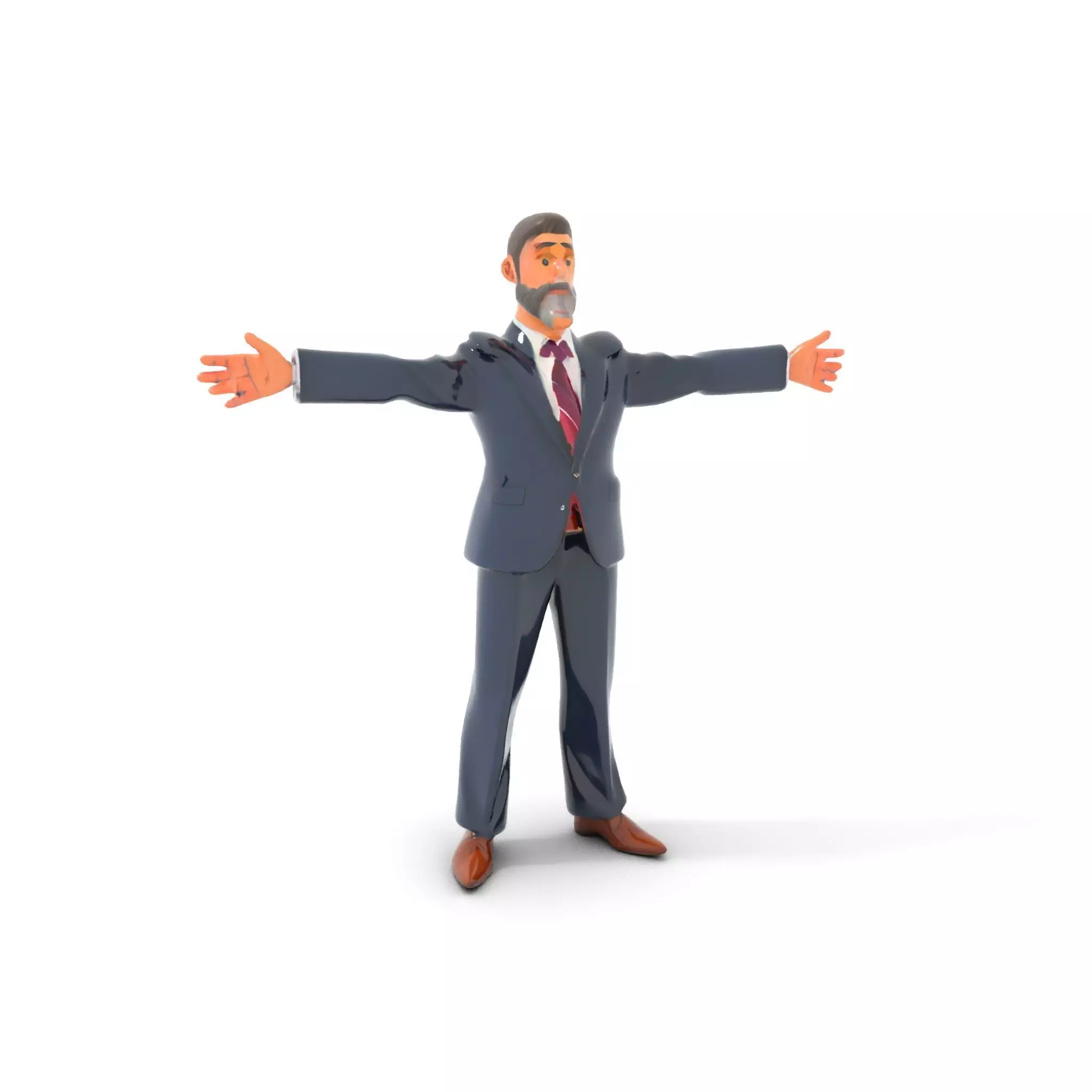 Dapper Executive Suit model pack Low-poly 3D model_7