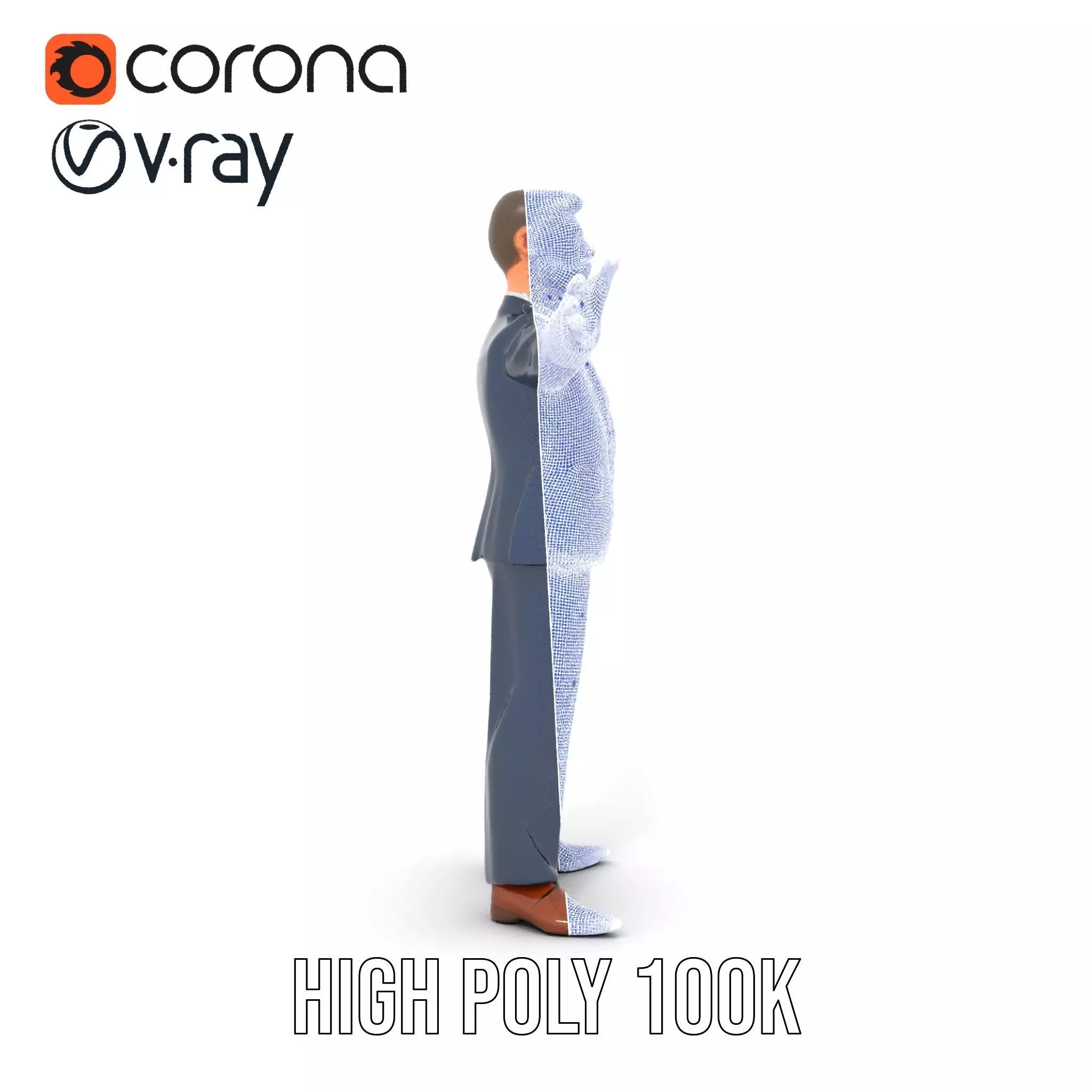 Dapper Executive Suit model pack Low-poly 3D model_34