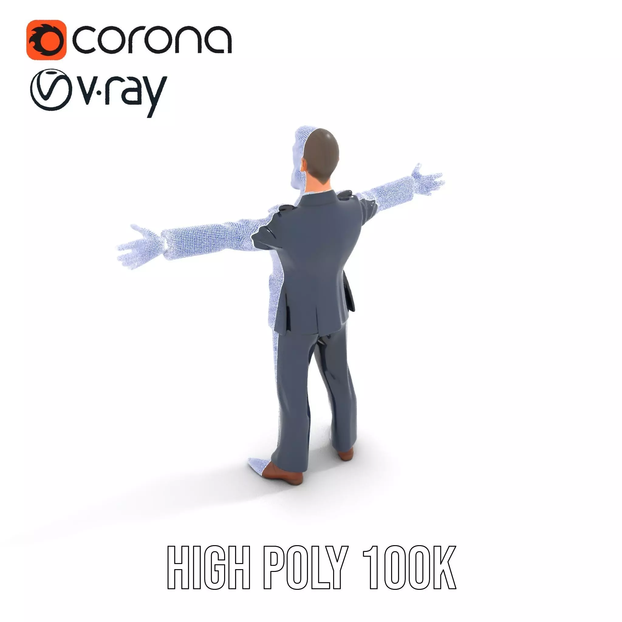 Dapper Executive Suit model pack Low-poly 3D model_35