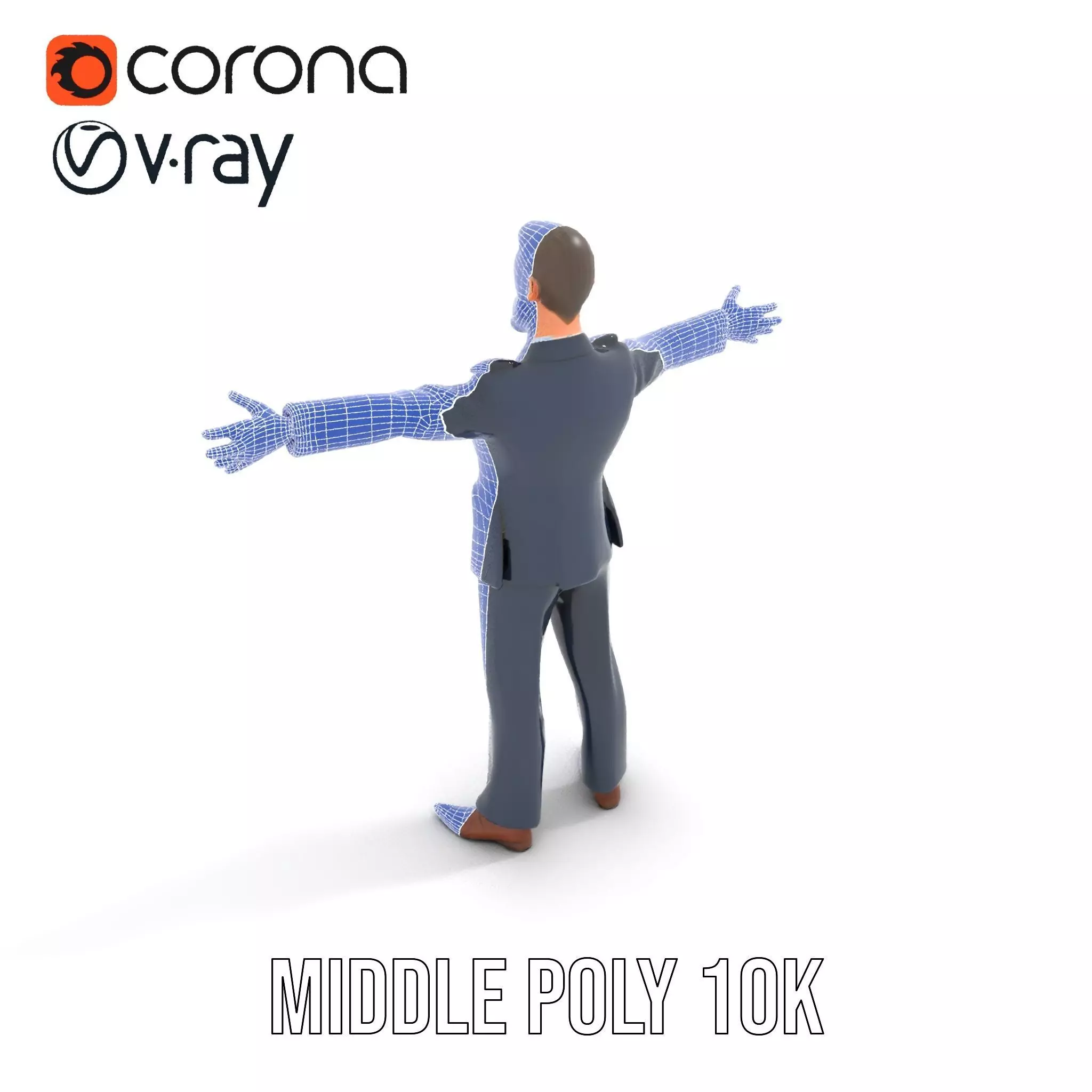 Dapper Executive Suit model pack Low-poly 3D model_14